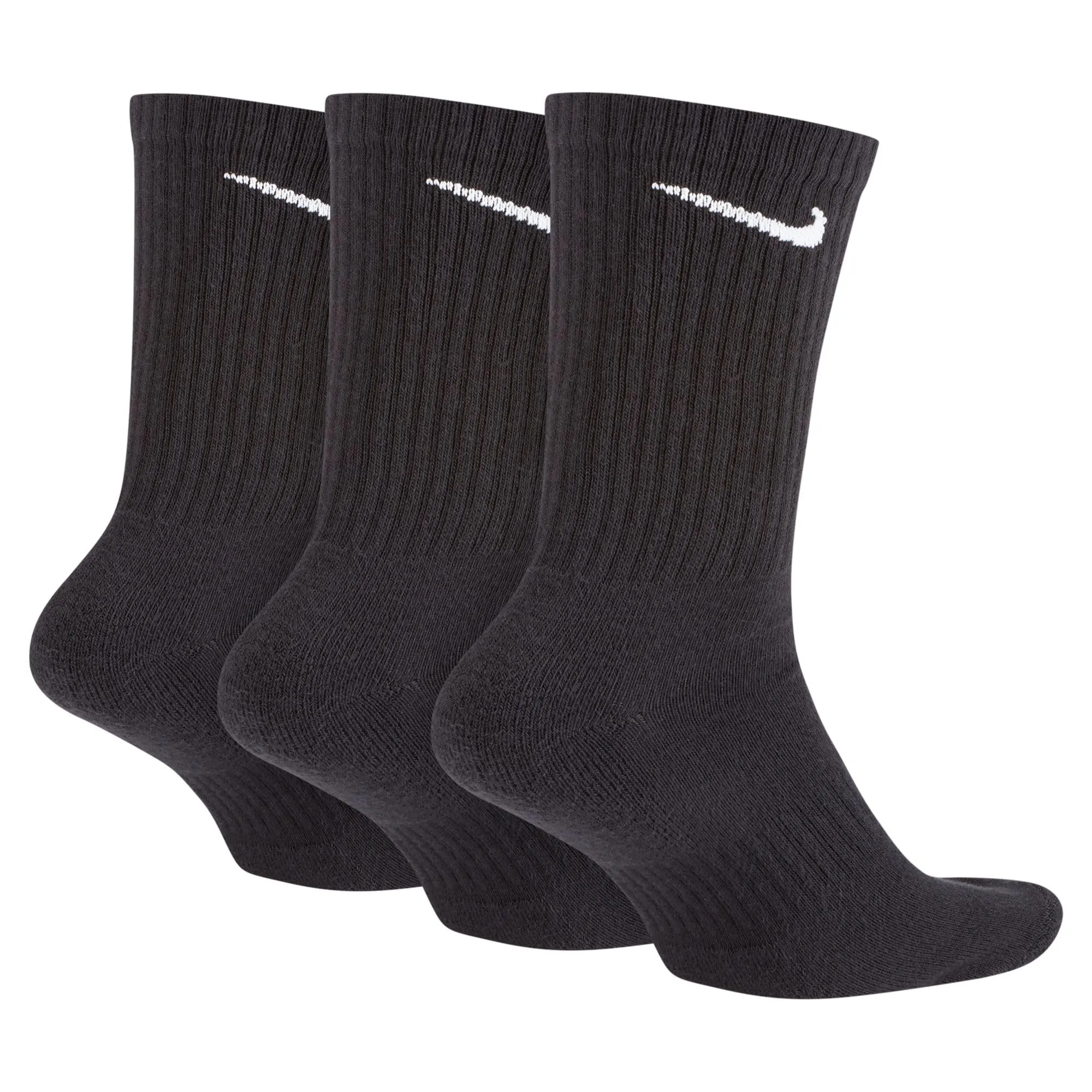 Nike Everyday Cushion Crew Training Socks, 3 Pair, Black/White, Medium - immagine 3