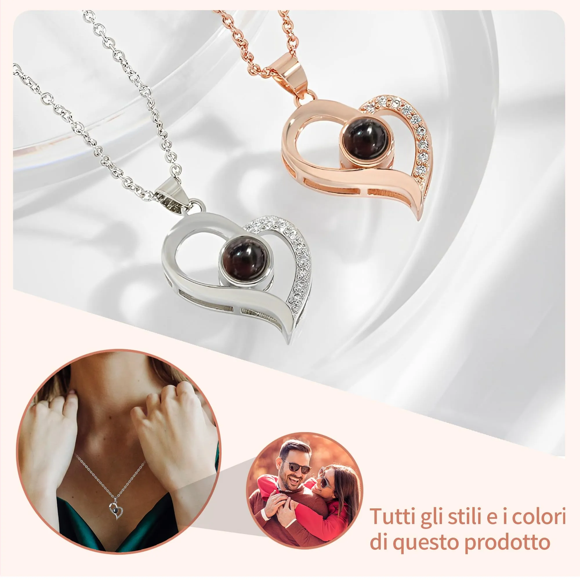 Easycosy Collana con Foto Personalizzata - immagine 3