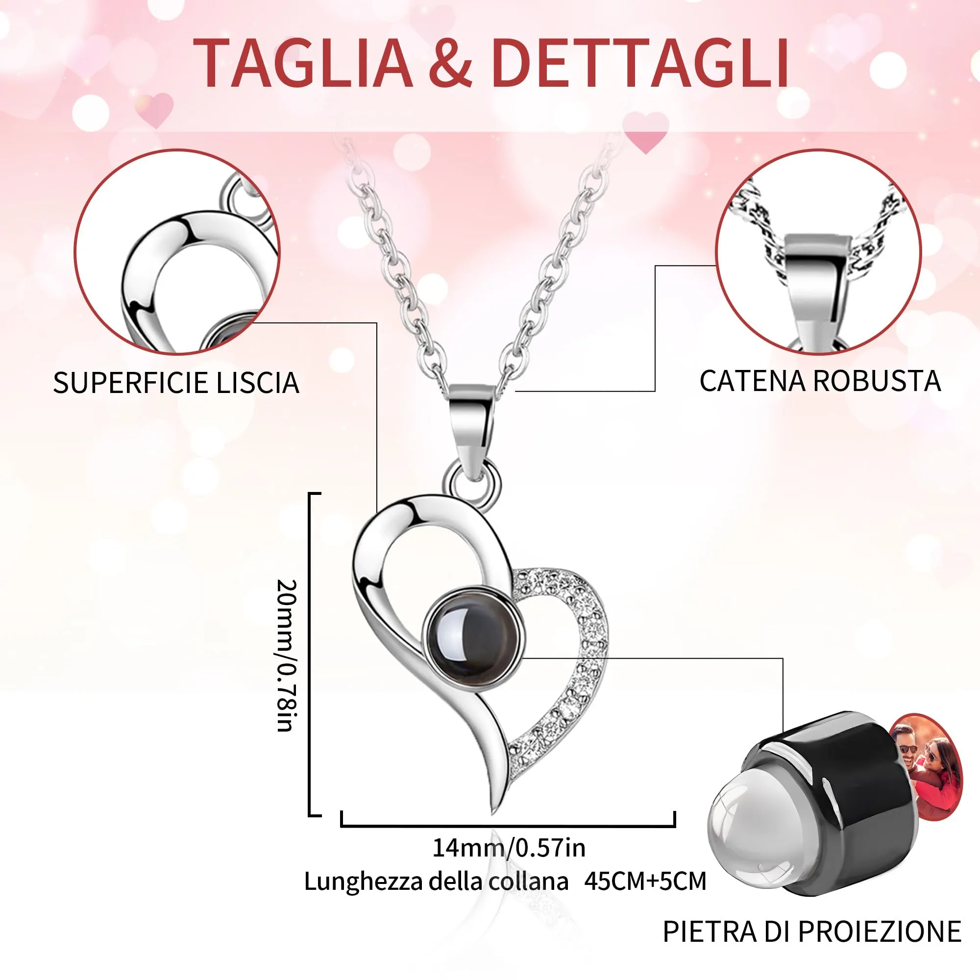 Easycosy Collana con Foto Personalizzata - immagine 5