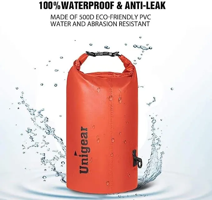 Unigear Borsa Impermeabile 2L Arancione con Custodia per Telefono - immagine 2