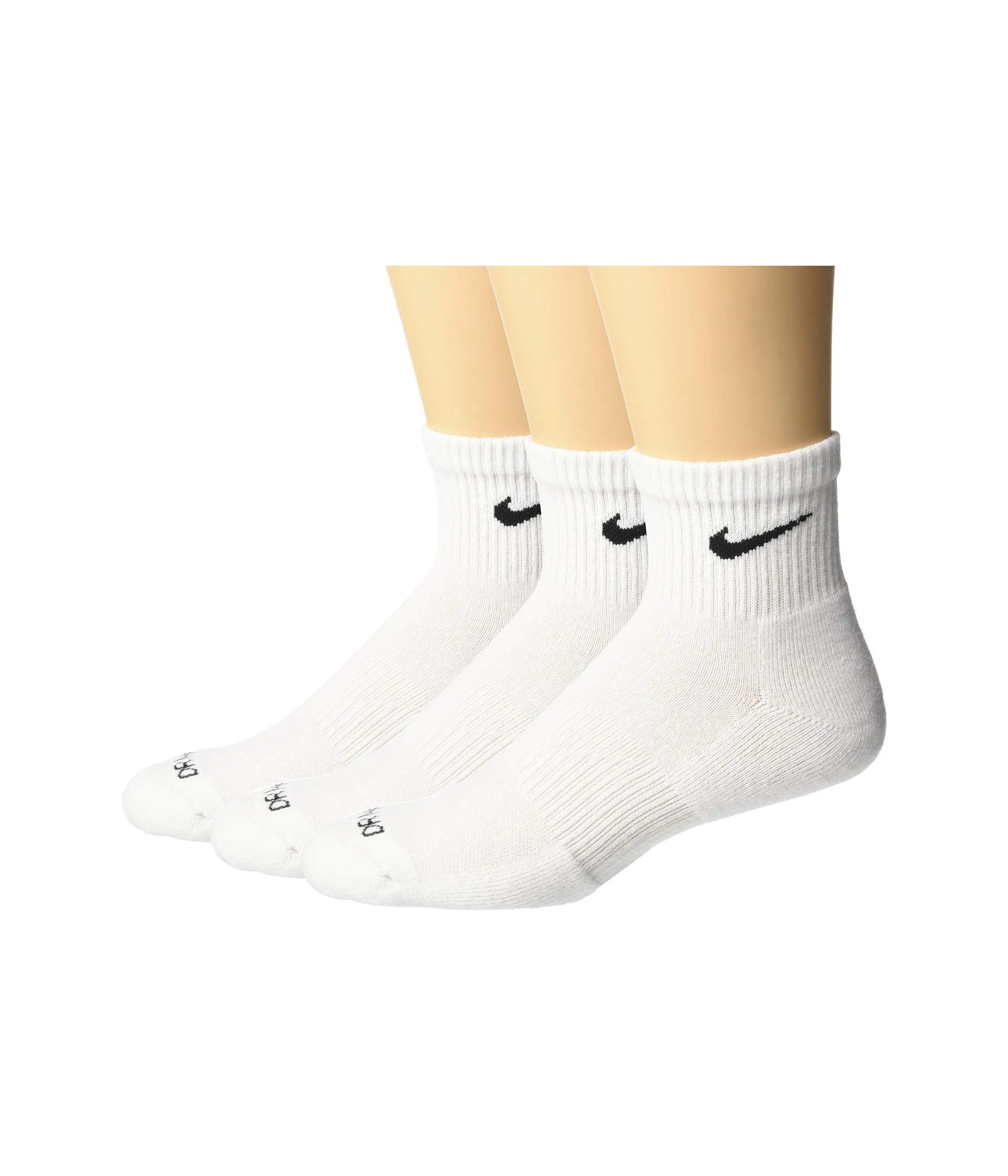Nike Everyday Cushion Calzini da Uomo alla Caviglia, Bianco, Taglia L, 3 Paia, SX7667 - immagine 1