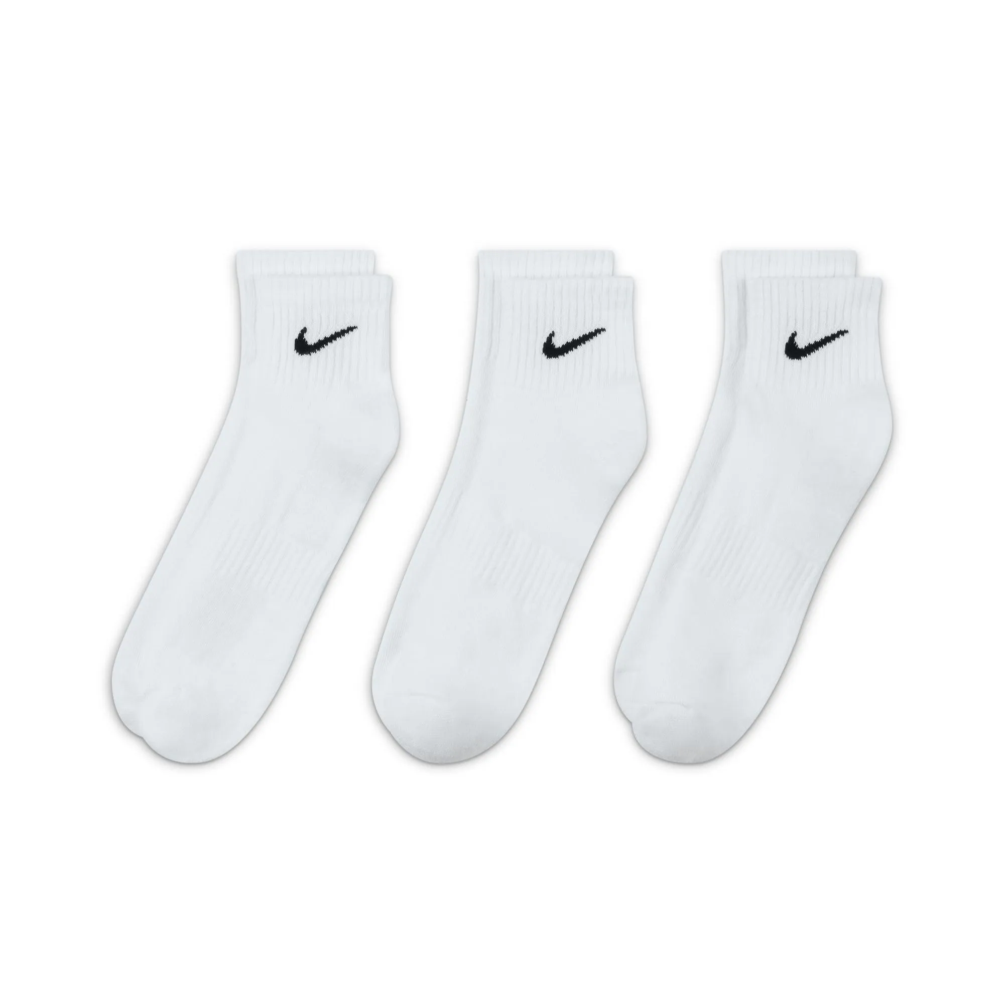 Nike Everyday Cushioned Socks, White/Black, Large Men's - immagine 3
