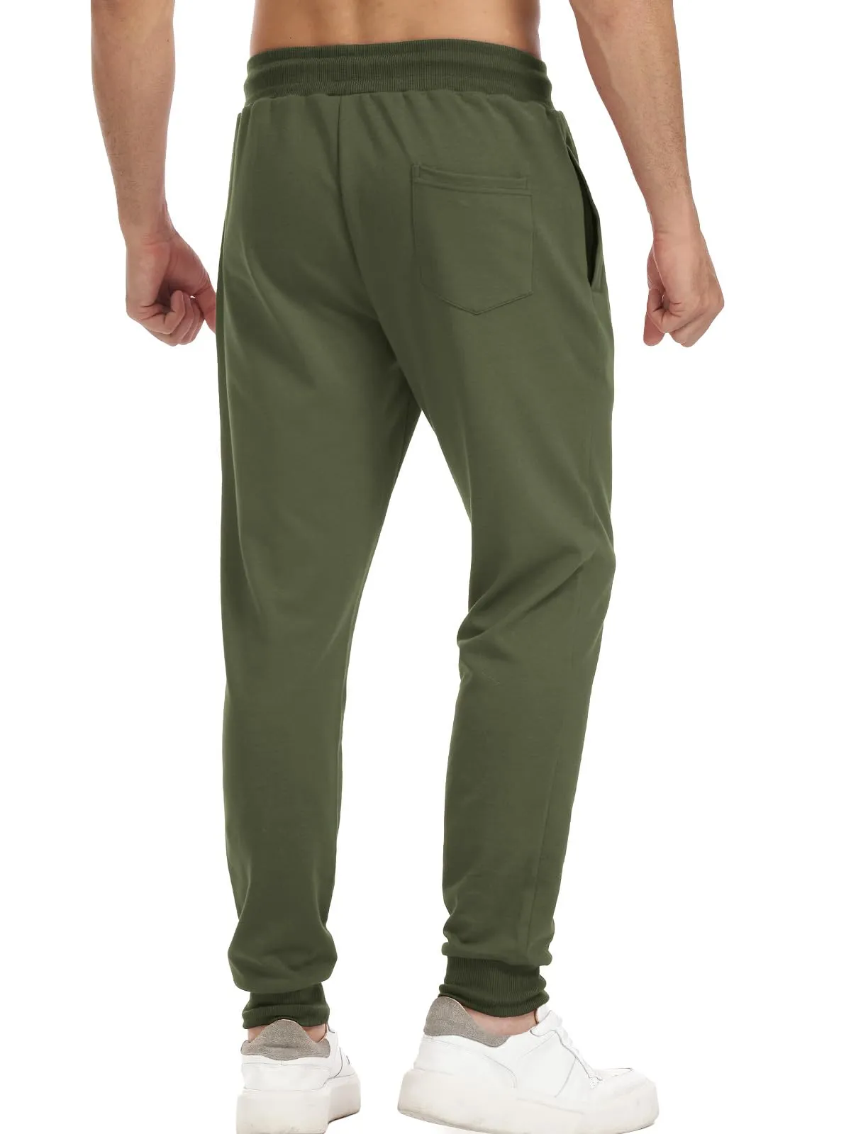 Suwangi Pantaloni Sportivi da Uomo per Jogging, Palestra e Corsa con Tasche Zip - immagine 2