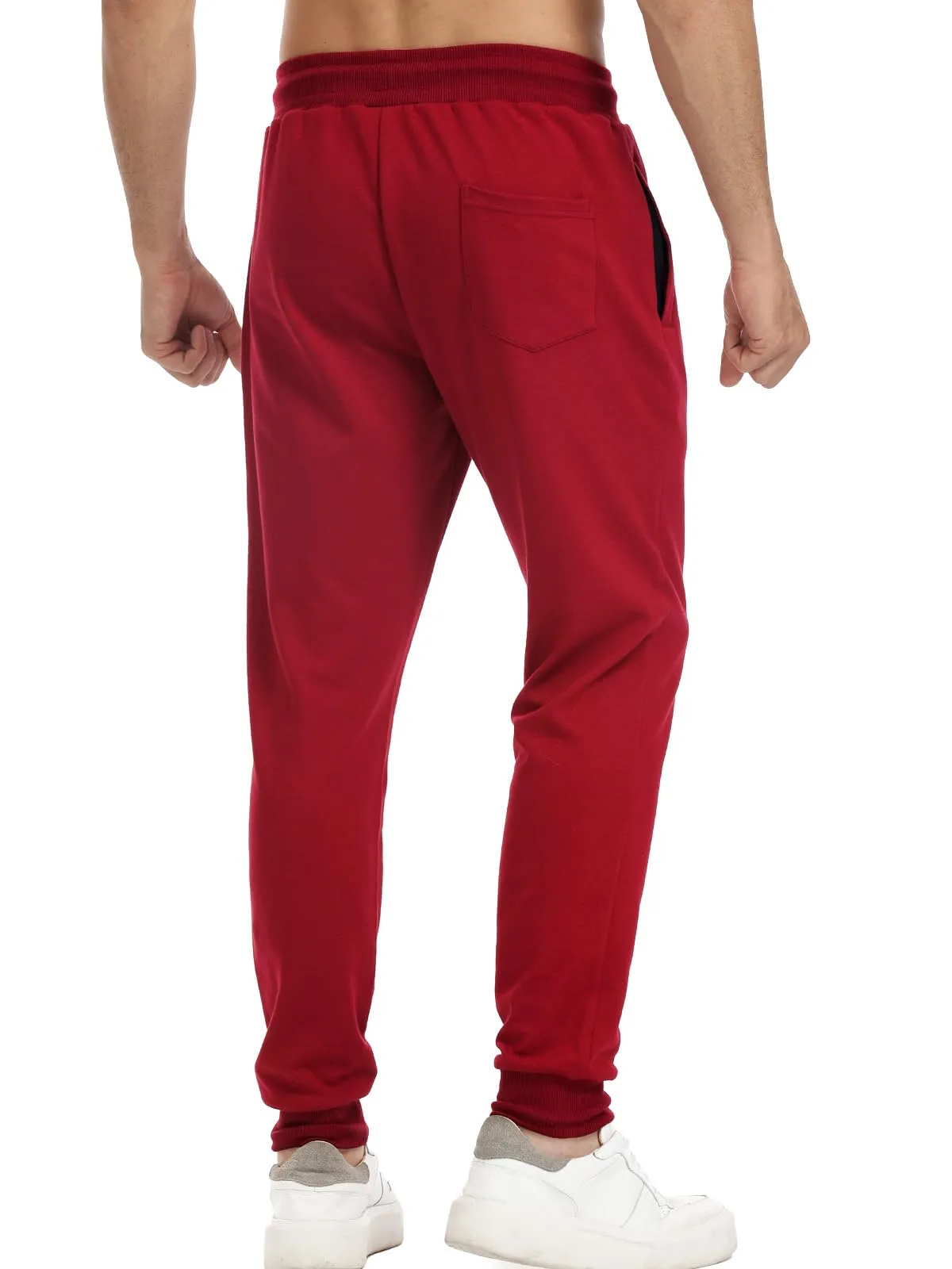 Suwangi Pantaloni Sportivi da Uomo per Jogging, Palestra e Corsa con Tasche Zip - immagine 2