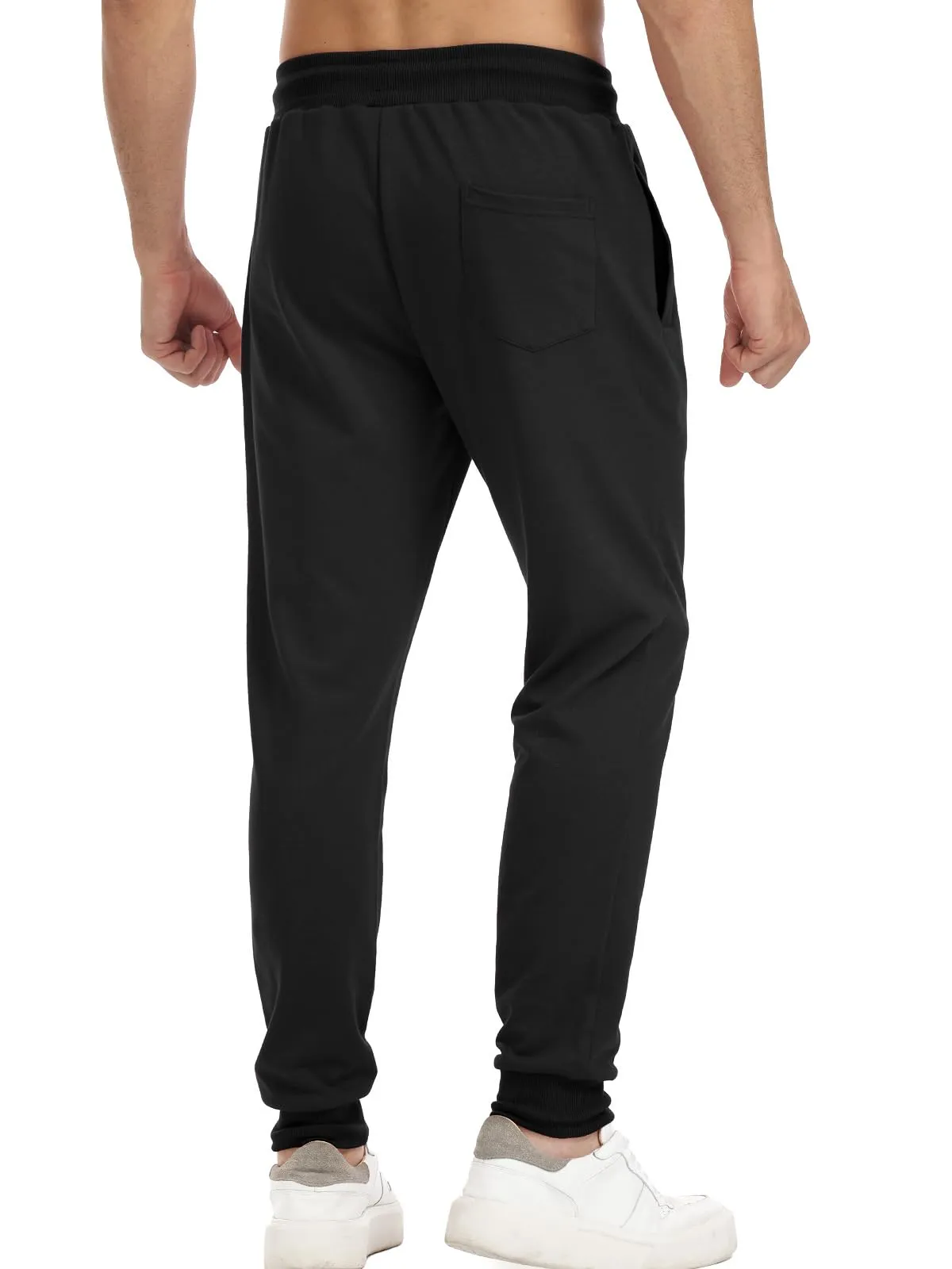 Suwangi Pantaloni Sportivi da Uomo per Jogging, Palestra e Corsa con Tasche Zip - immagine 2