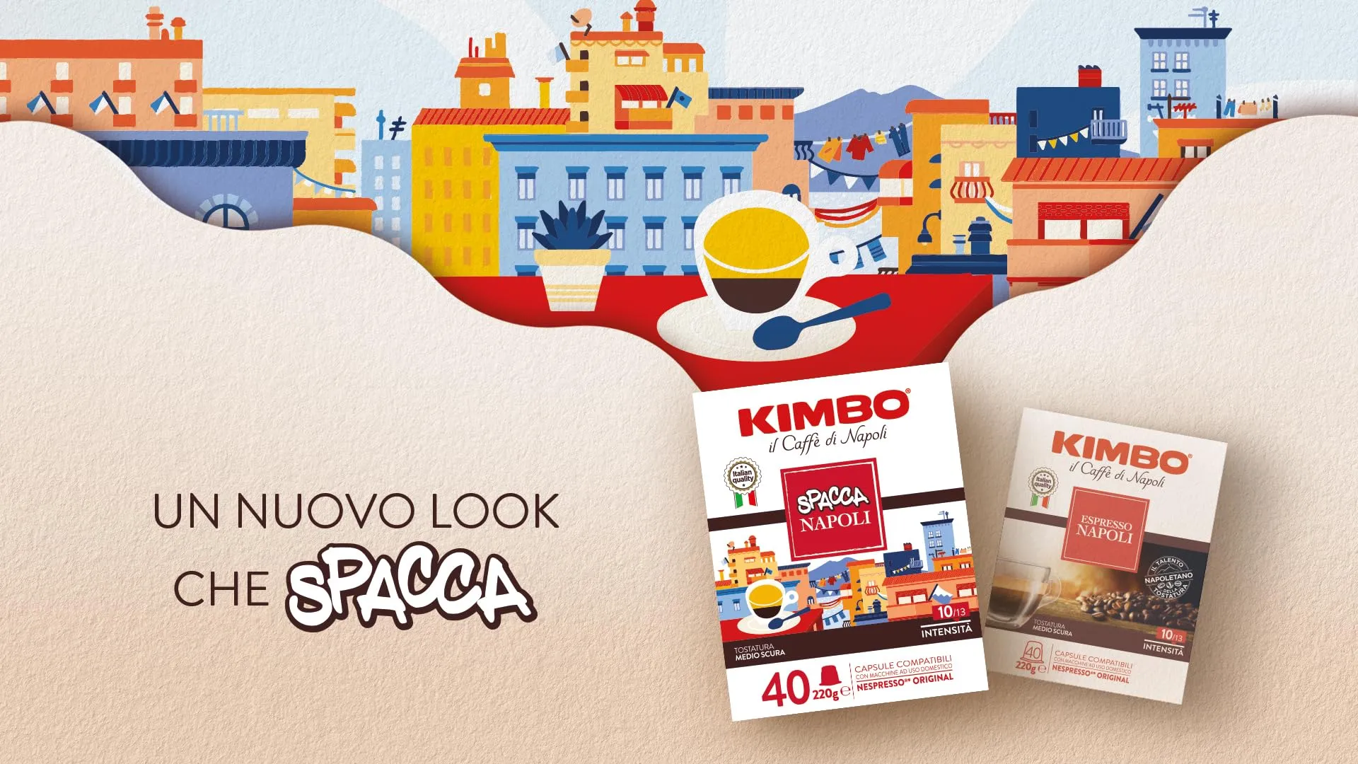 Kimbo Spacca Napoli Capsule Compatibili Nespresso Original, 300 Capsule (30 Confezioni da 10), Intensità 10/13, Tostatura Medio Scura - immagine 3