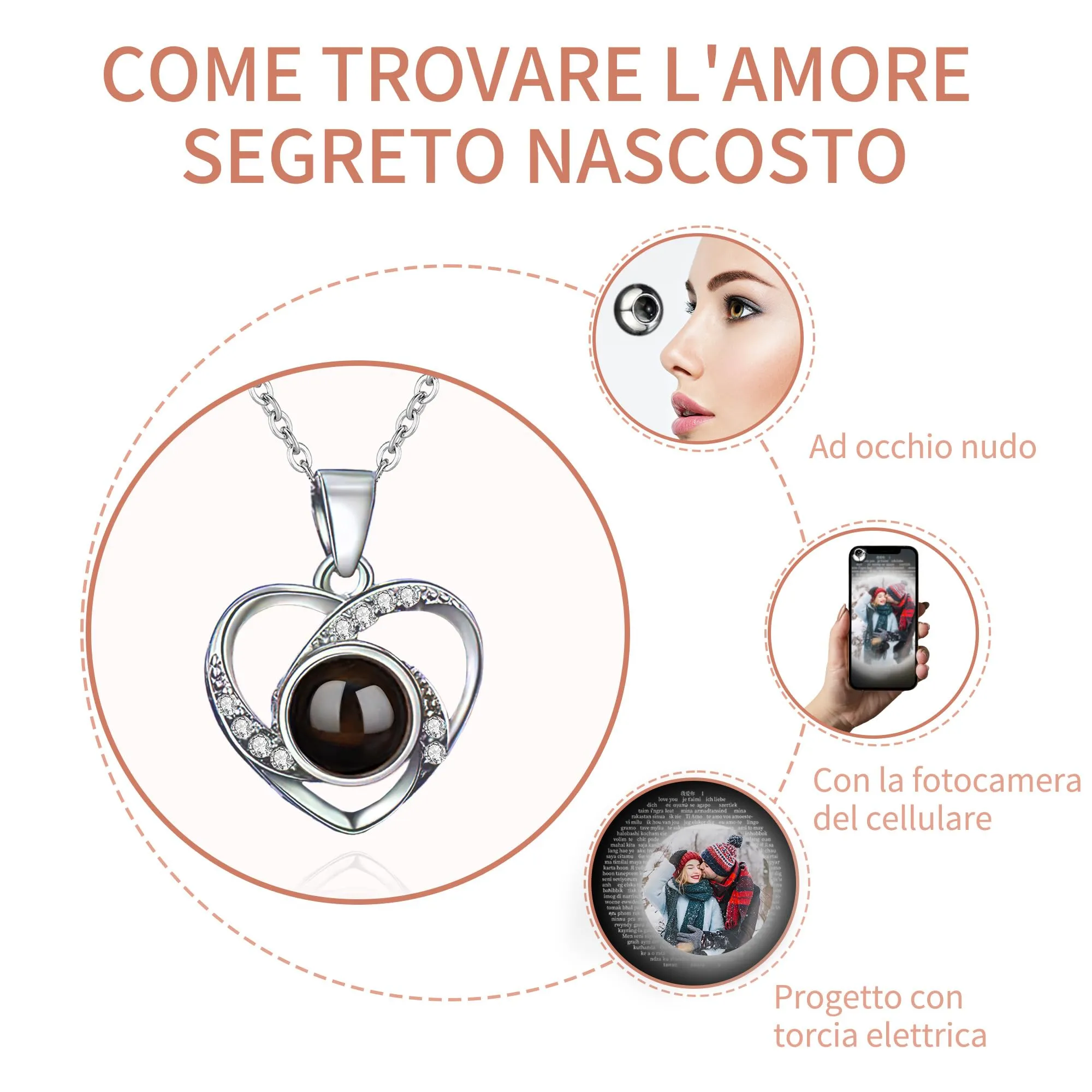 Easycosy Collana con Foto Personalizzata - immagine 4