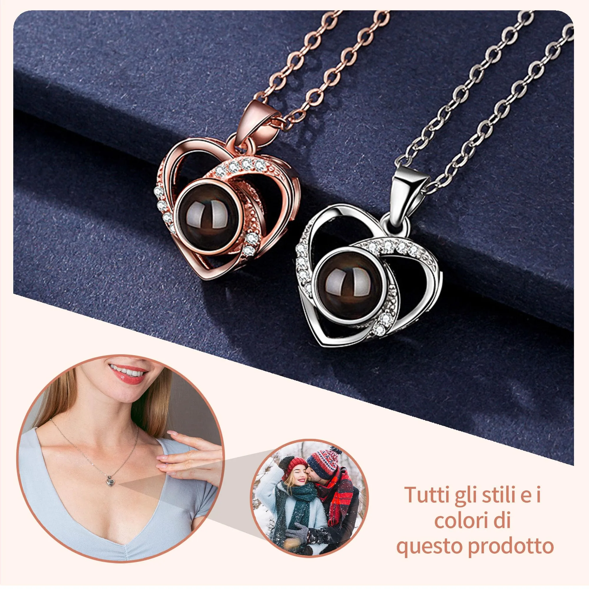 Easycosy Collana con Foto Personalizzata - immagine 6