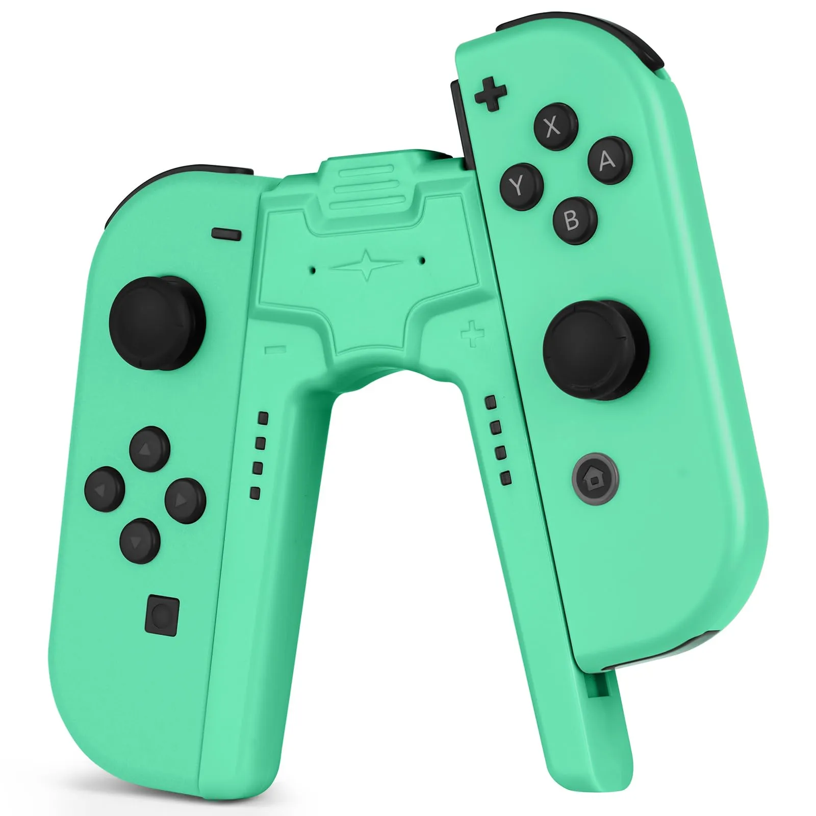 OFFCUP Impugnatura di Ricarica per Nintendo Switch e Switch OLED, Charging Grip con Indicatore LED e USB Tipo C (Verde Chiaro) - immagine 1