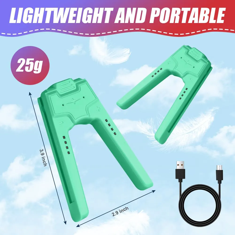 OFFCUP Impugnatura di Ricarica per Nintendo Switch e Switch OLED, Charging Grip con Indicatore LED e USB Tipo C (Verde Chiaro) - immagine 2