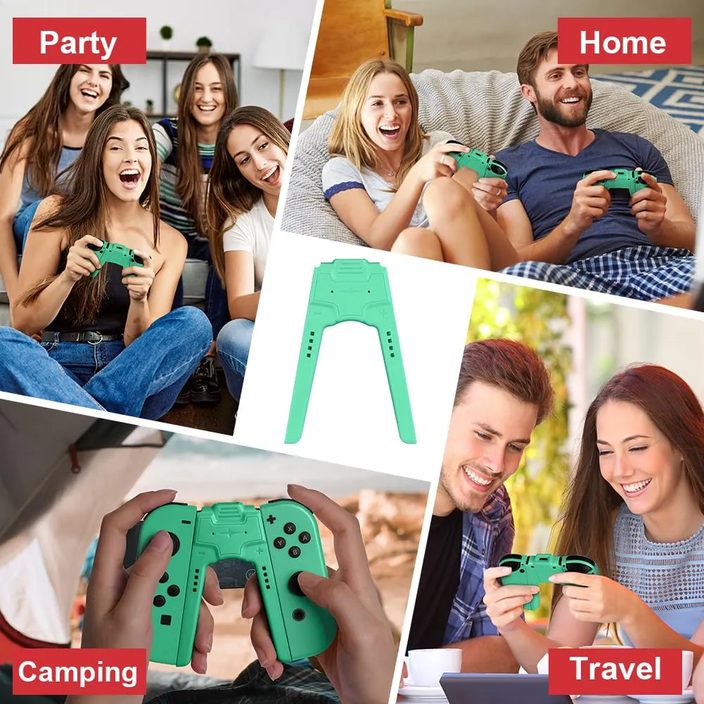 OFFCUP Impugnatura di Ricarica per Nintendo Switch e Switch OLED, Charging Grip con Indicatore LED e USB Tipo C (Verde Chiaro) - immagine 7