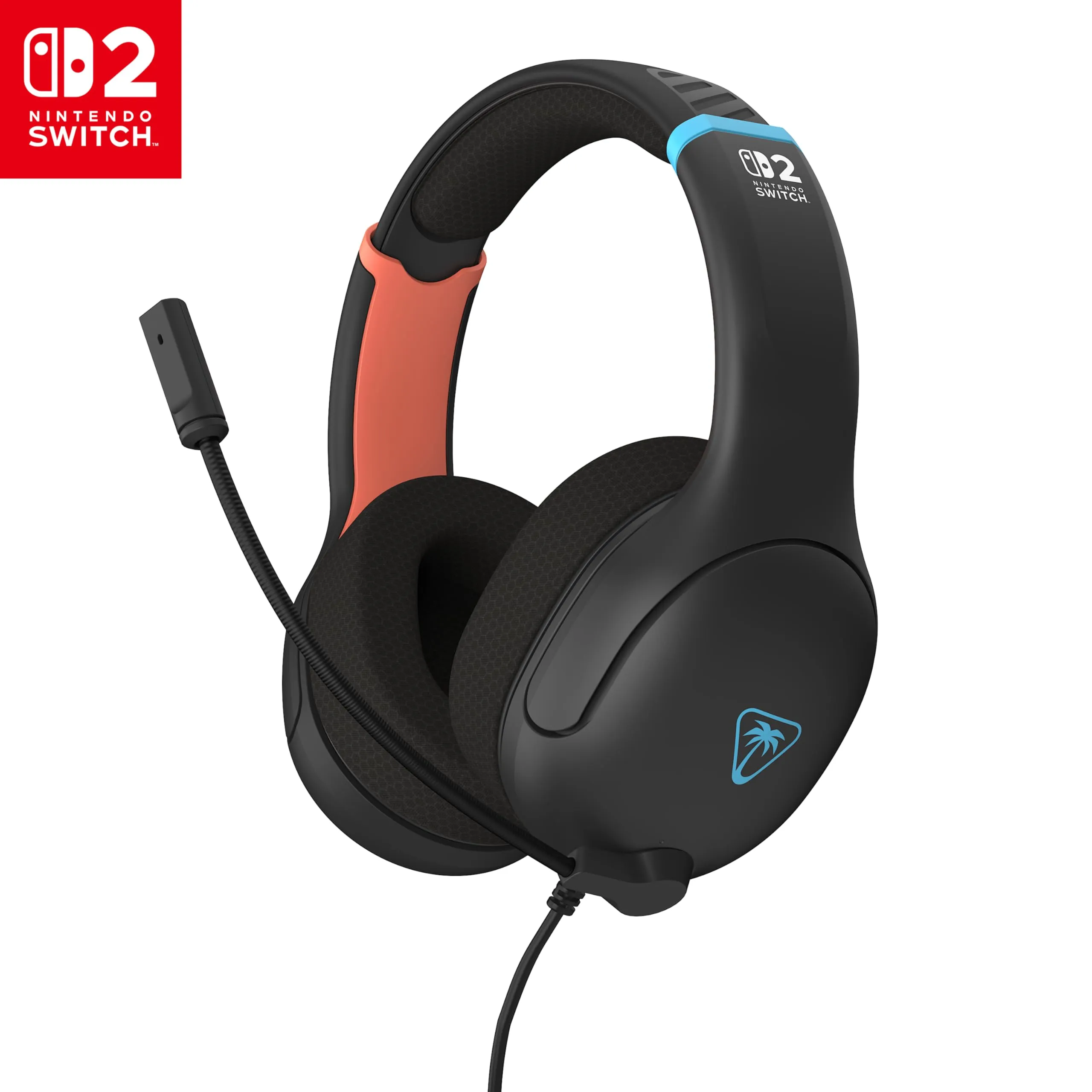 Turtle Beach Airlite Fit Nero carbone Cuffie da gioco con cavo per Nintendo Switch 2, Nintendo Switch, Nintendo Switch Lite e OLED - immagine 1