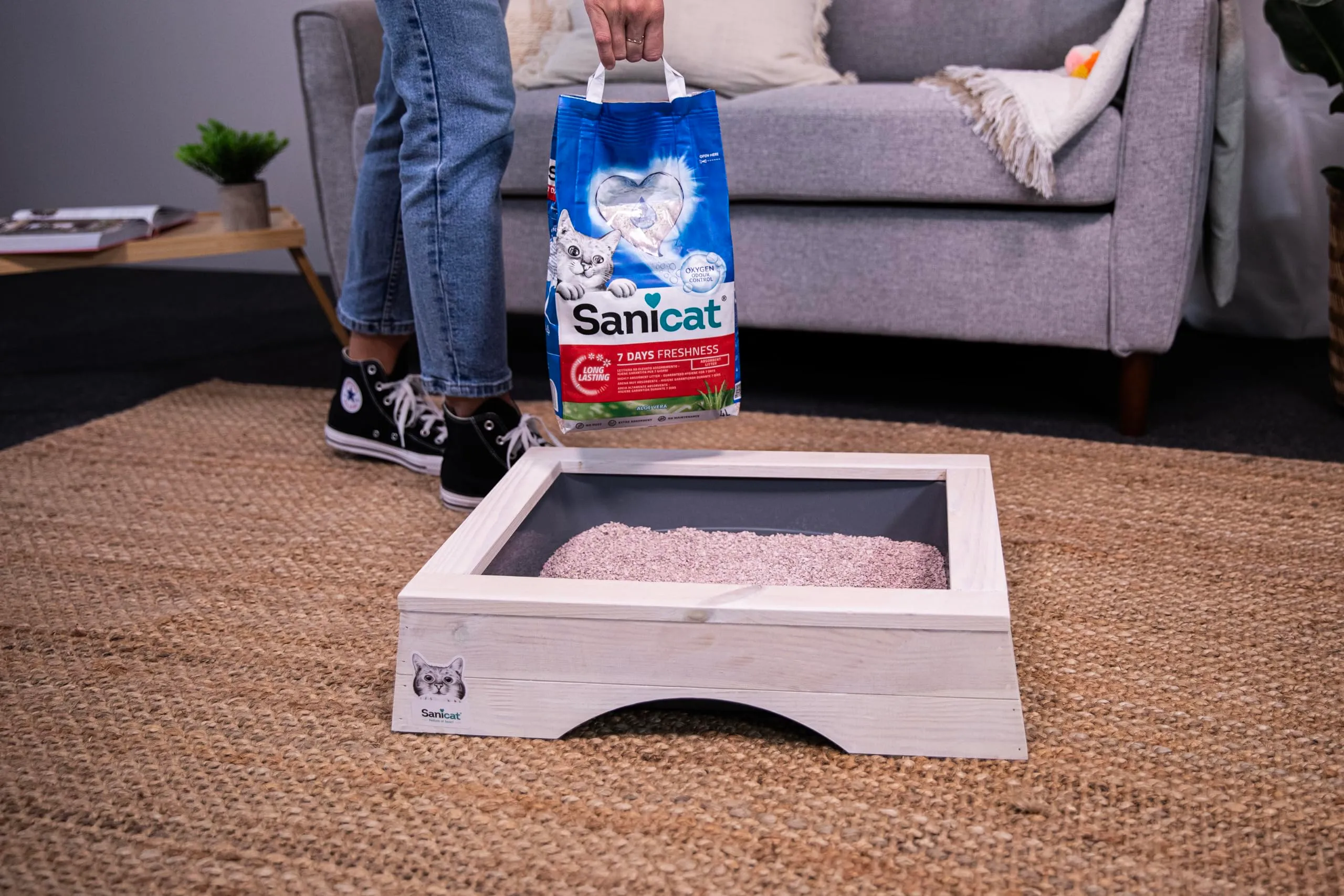 Sanicat Lettiera per gatti Classic con Aloe Vera, 4 L - immagine 4