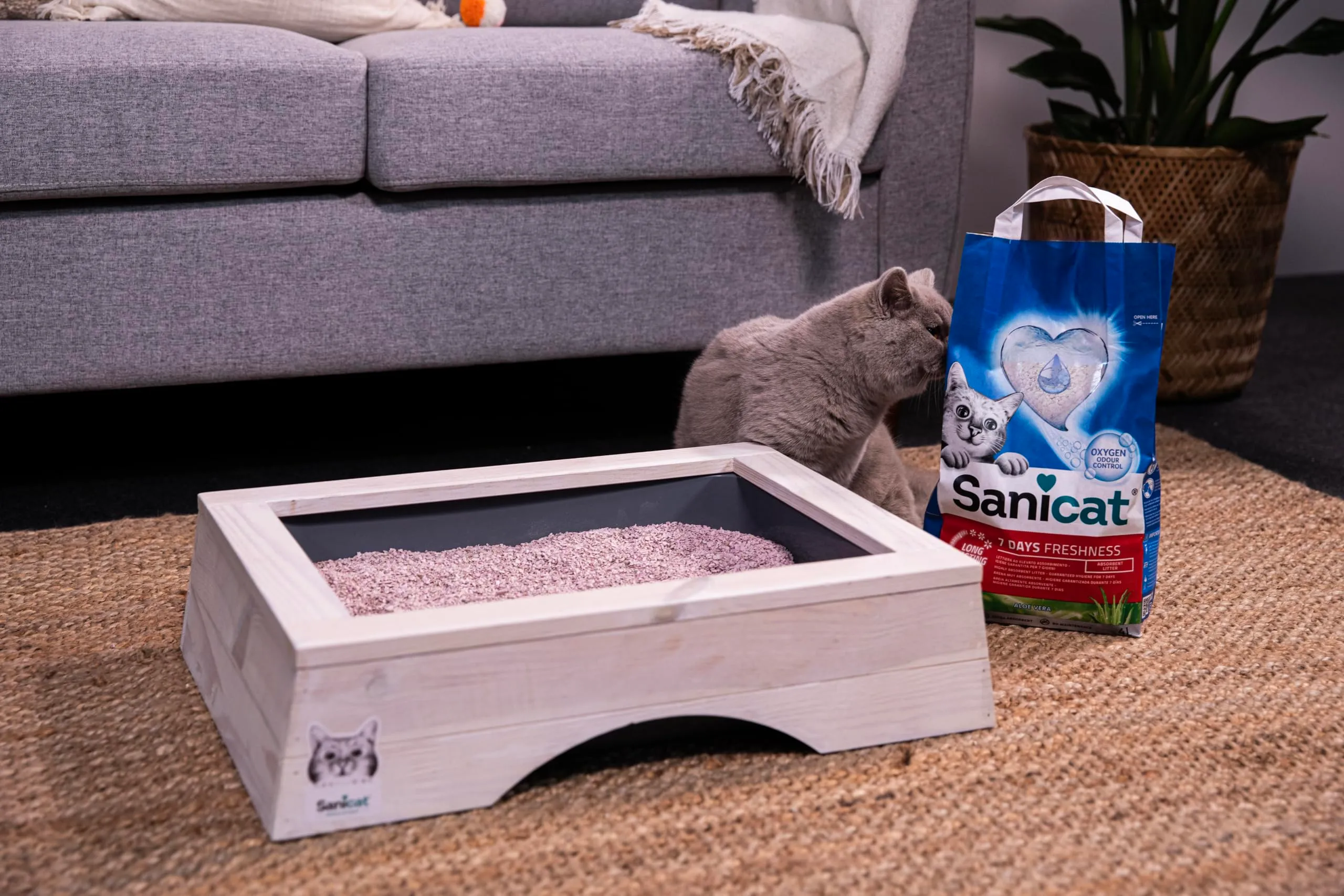 Sanicat Lettiera per gatti Classic con Aloe Vera, 4 L - immagine 6