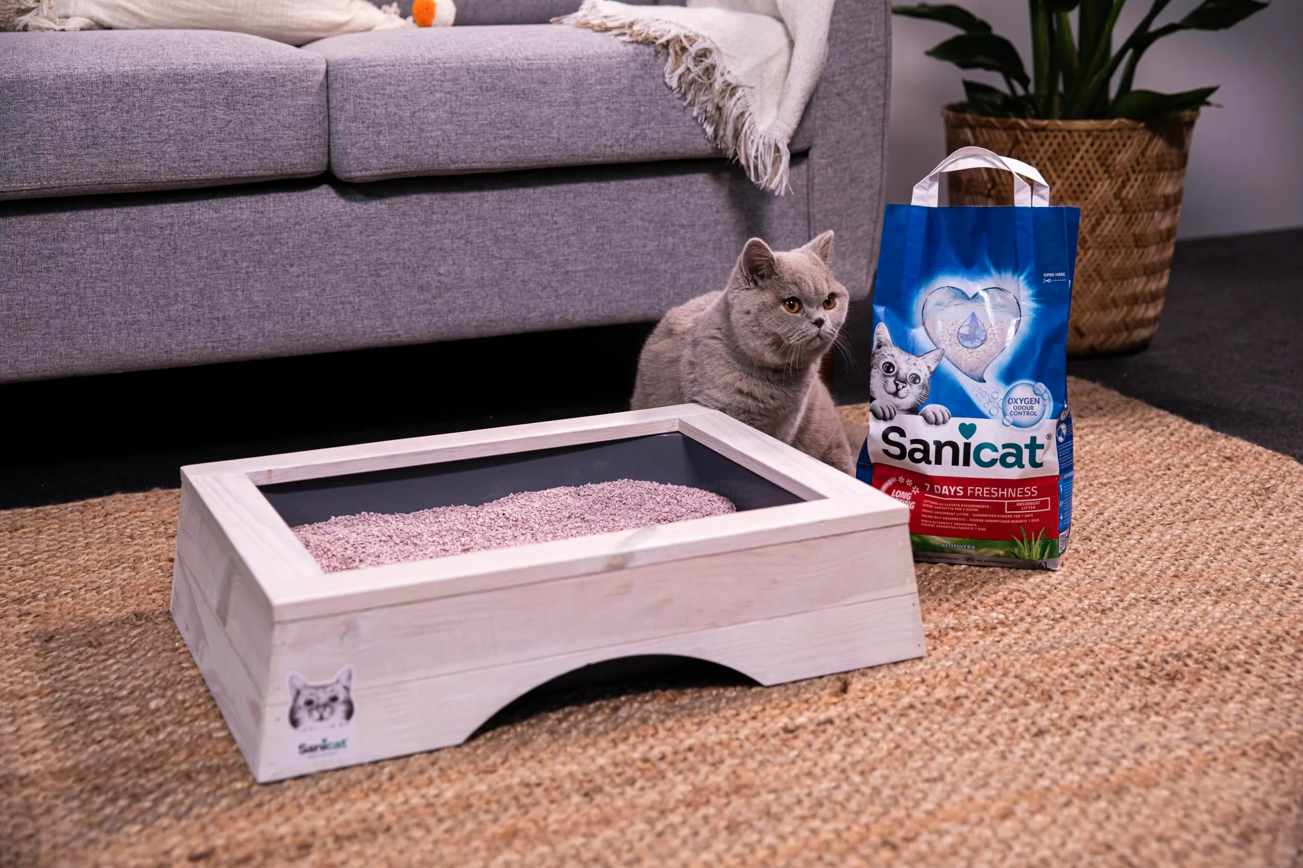Sanicat Lettiera per gatti Classic con Aloe Vera, 4 L - immagine 7