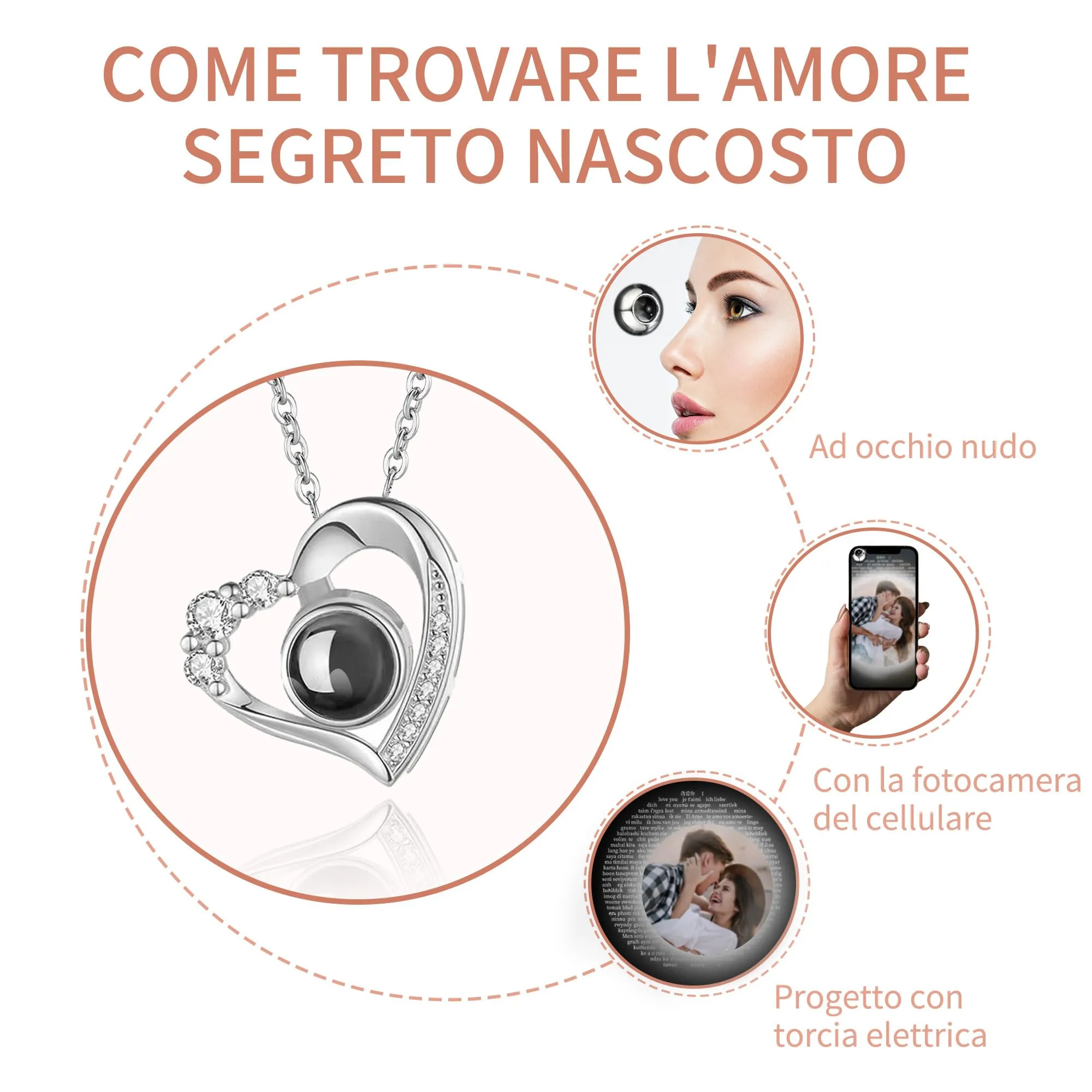 Easycosy Collana con Foto Personalizzata - immagine 4