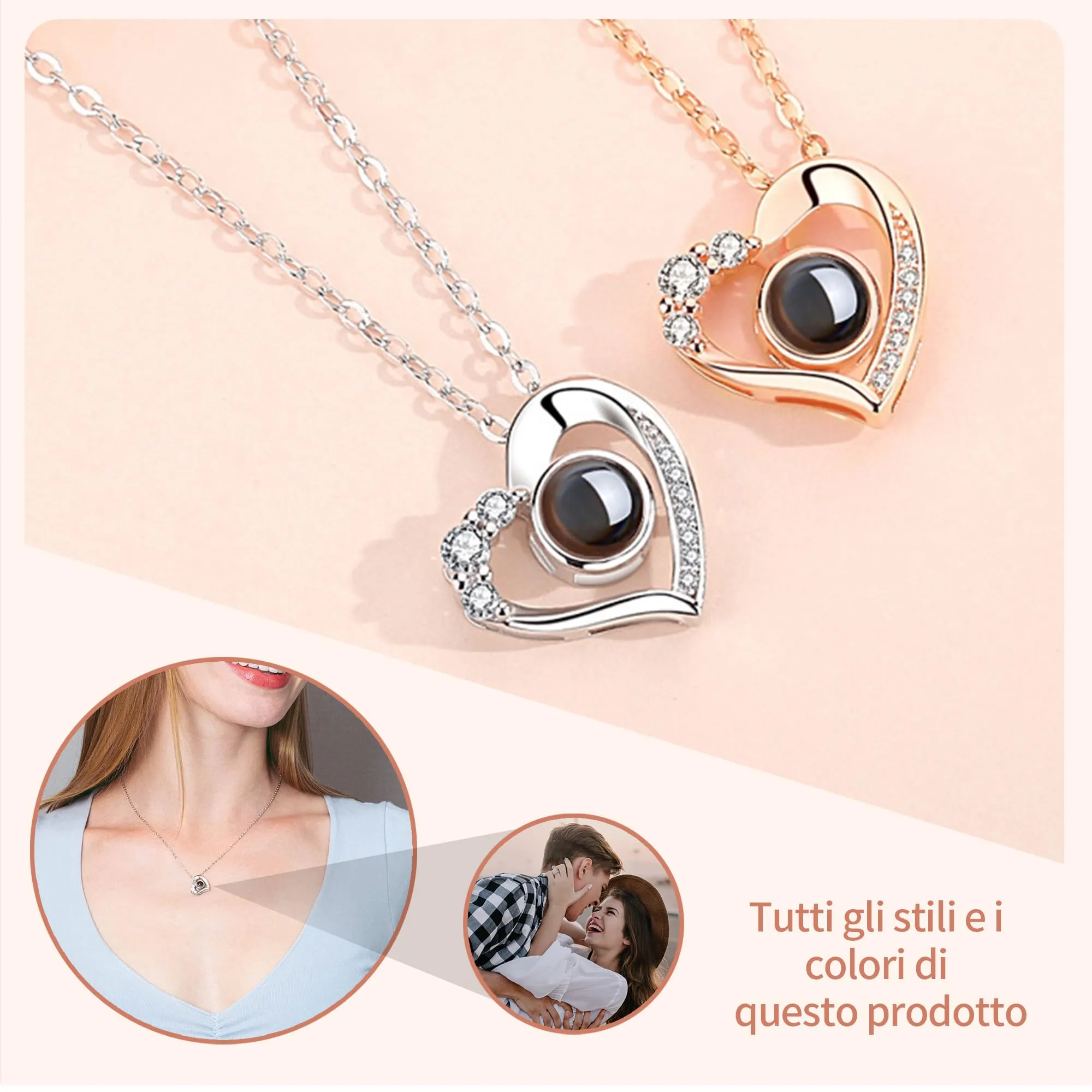 Easycosy Collana con Foto Personalizzata - immagine 6