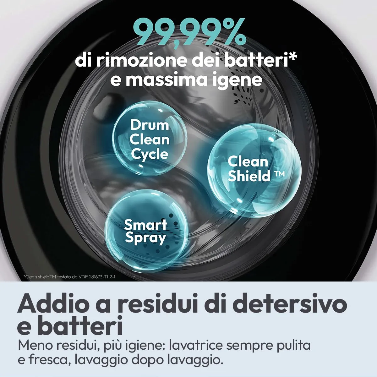Candy Easy Pro Lavatrice Slim 7 Kg, Classe A-15%, Bianca - immagine 5