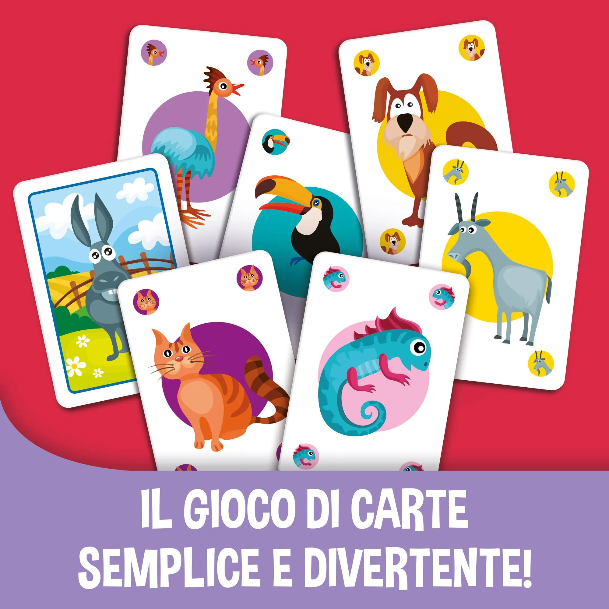 Liscianigiochi Ludoteca Le Carte Dei Bambini Asino Gioco Di Società, Multicolore, 85743 - immagine 4