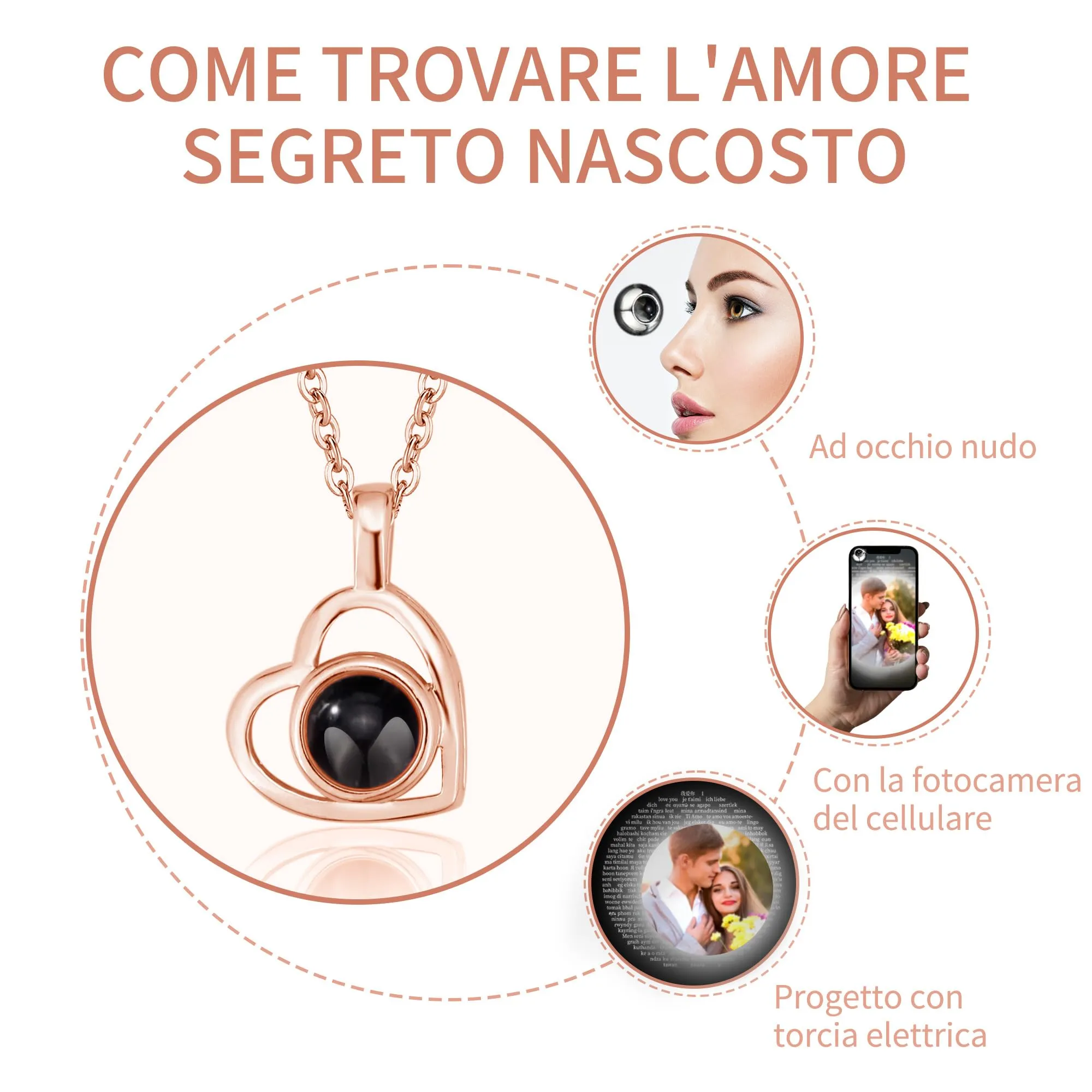 Easycosy Collana con Foto Personalizzata - immagine 4