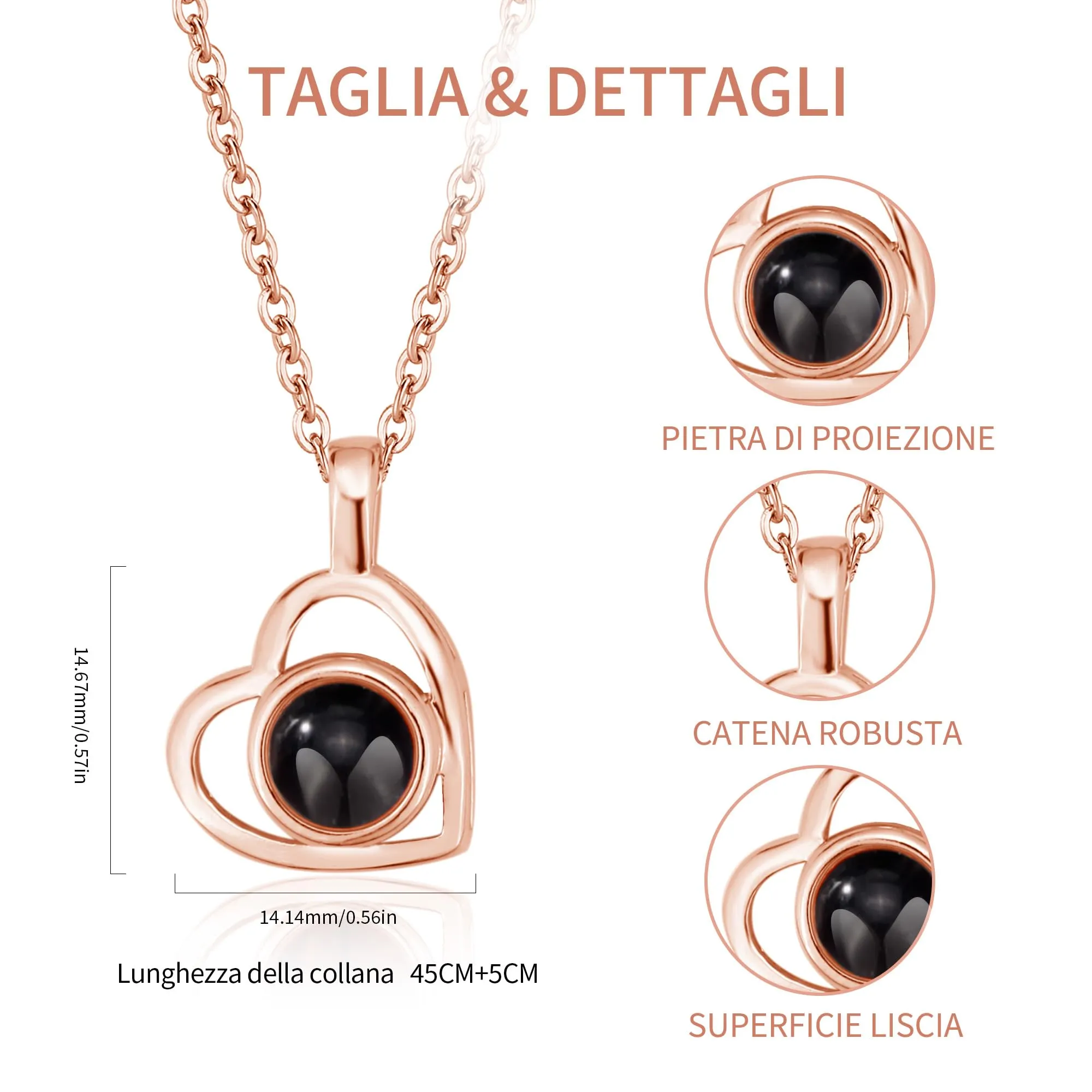 Easycosy Collana con Foto Personalizzata - immagine 5
