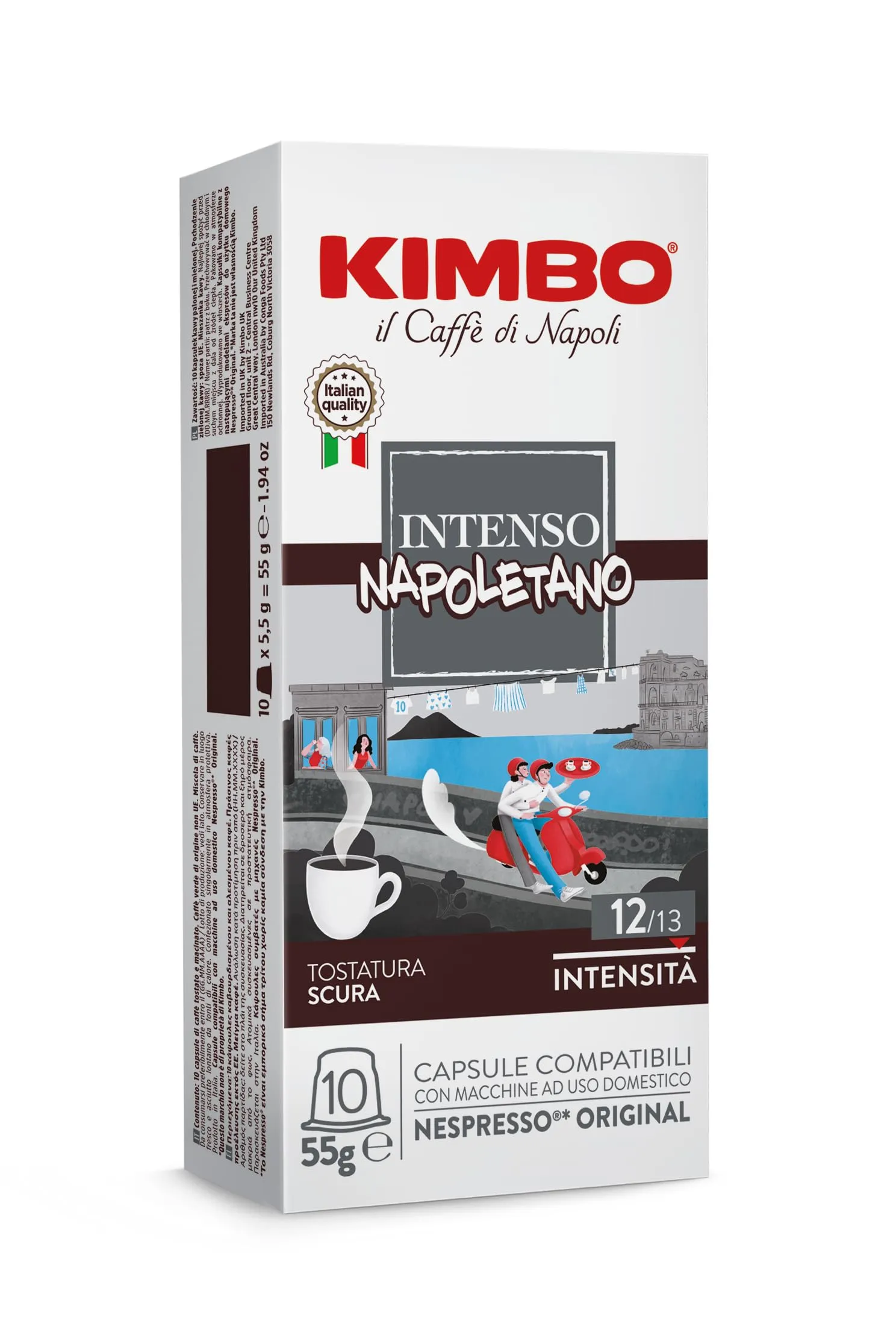 Kimbo Intenso Napoletano Capsule Compatibili Nespresso Original, 300 Capsule (30 Confezioni da 10) - immagine 1