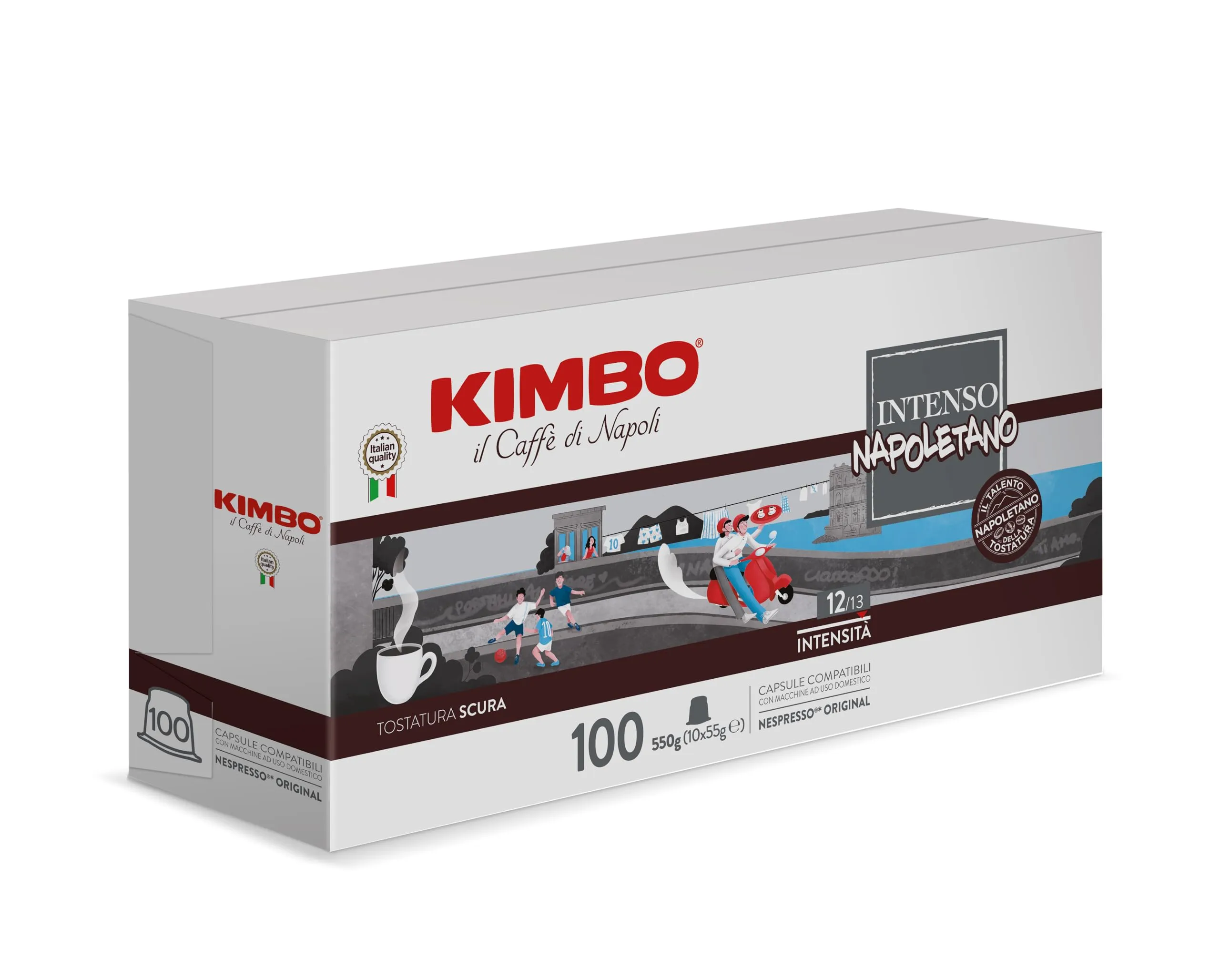 Kimbo Intenso Napoletano Capsule Compatibili Nespresso Original, 300 Capsule (30 Confezioni da 10) - immagine 2