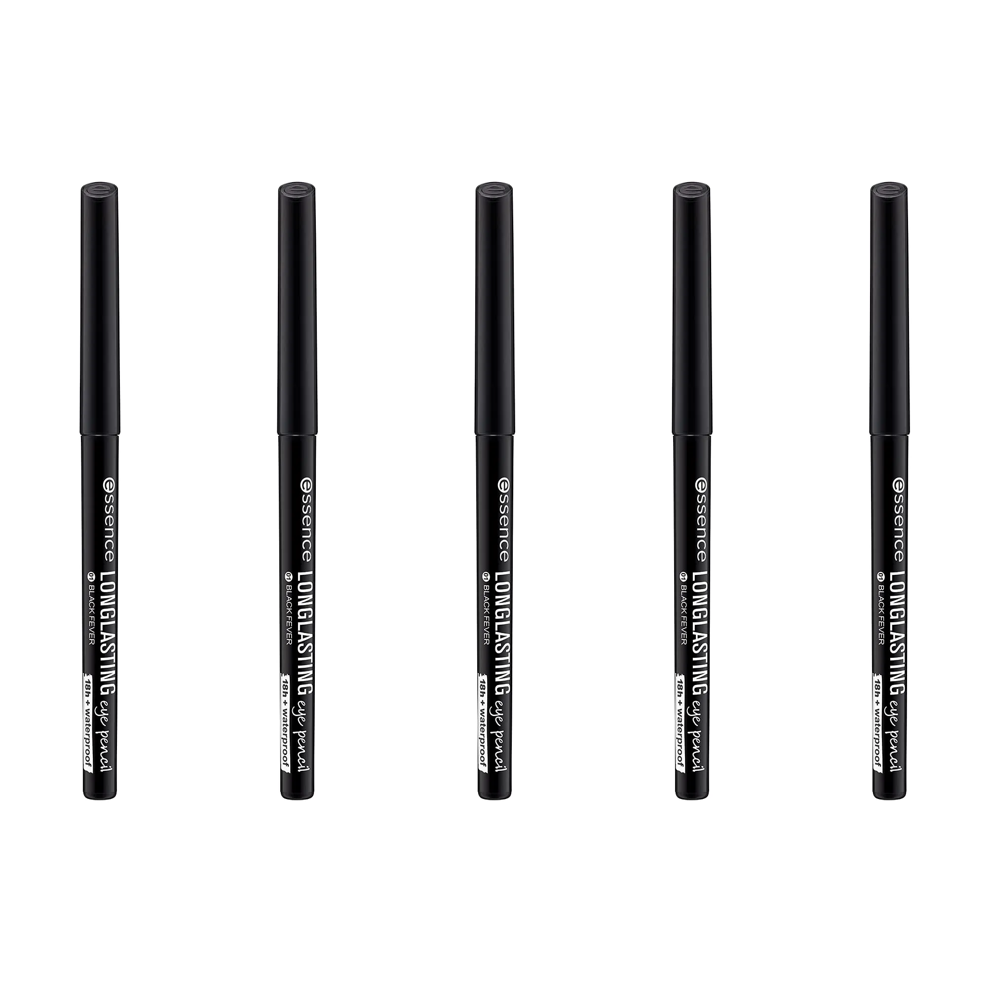 Essence Long-Lasting Eye Pencil, n. 01 Nero, 5 x 0.28 g - immagine 1