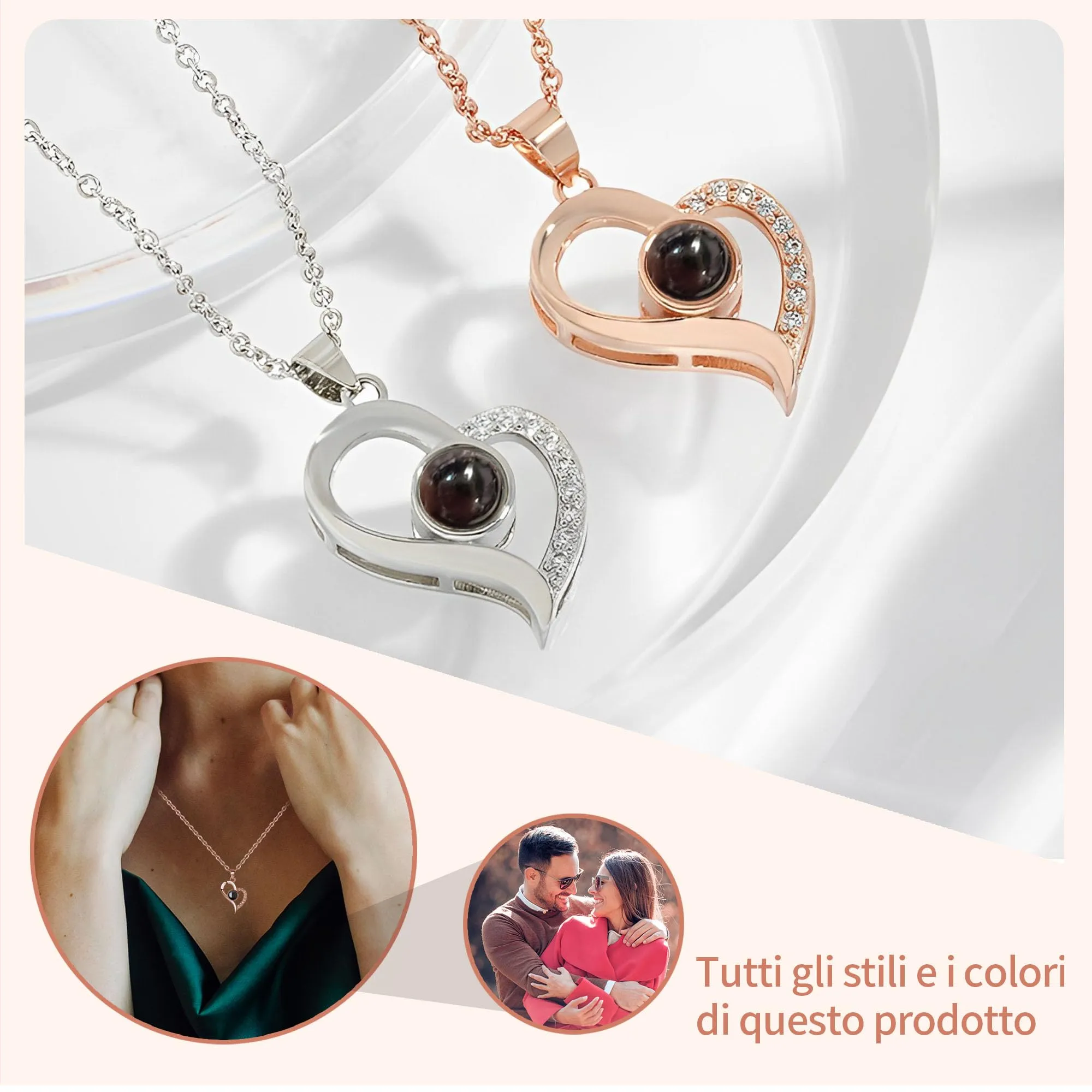 Easycosy Collana con Foto Personalizzata - immagine 3