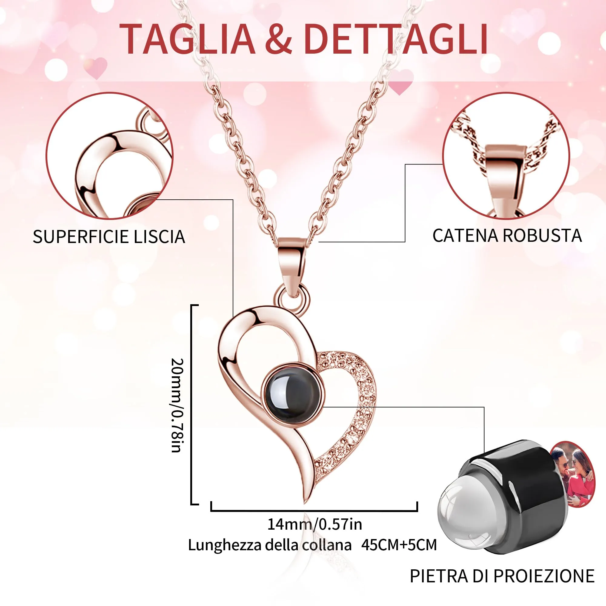 Easycosy Collana con Foto Personalizzata - immagine 5
