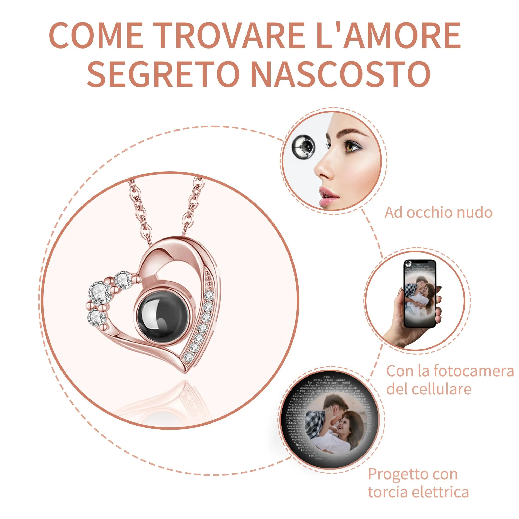 Easycosy Collana con Foto Personalizzata - immagine 4