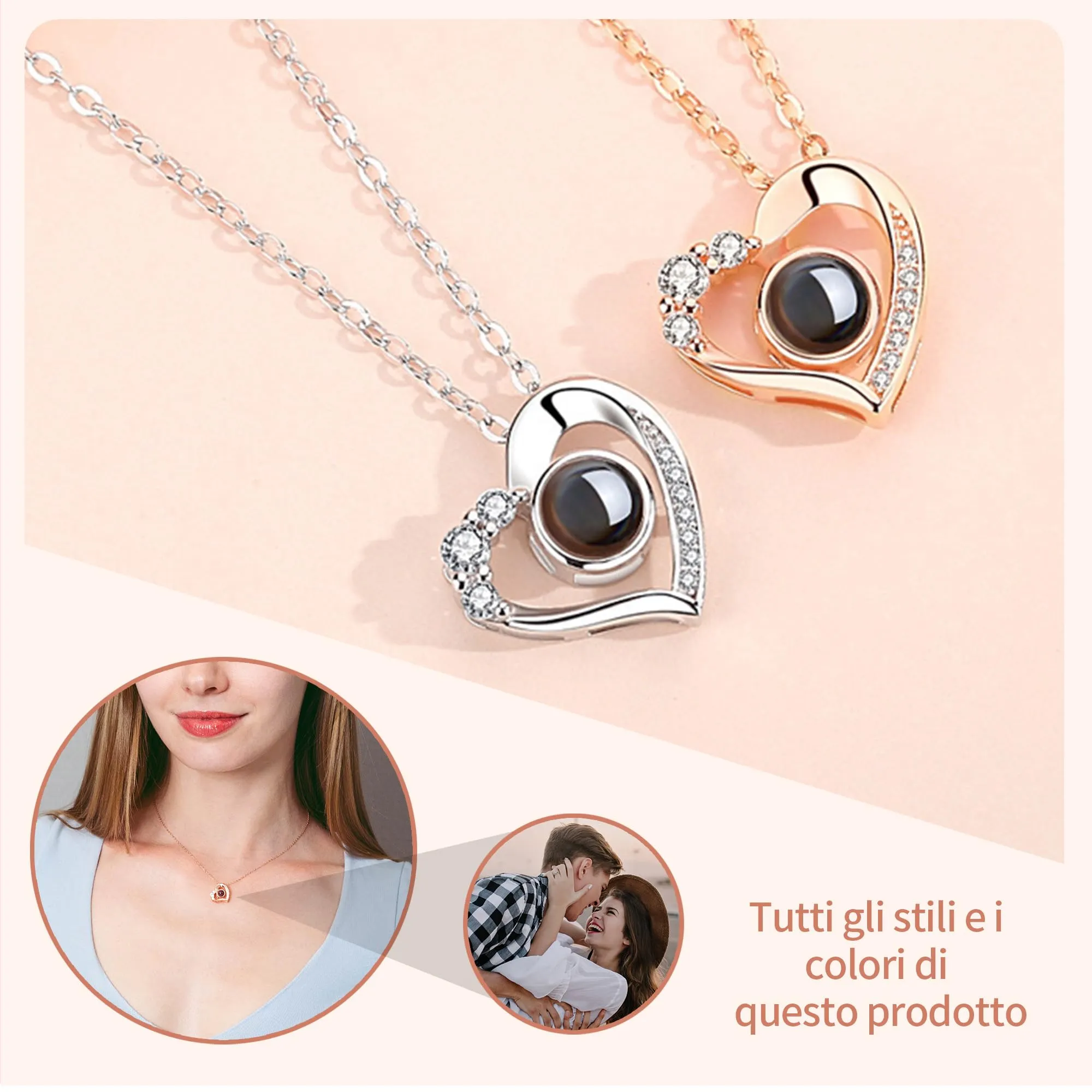 Easycosy Collana con Foto Personalizzata - immagine 6