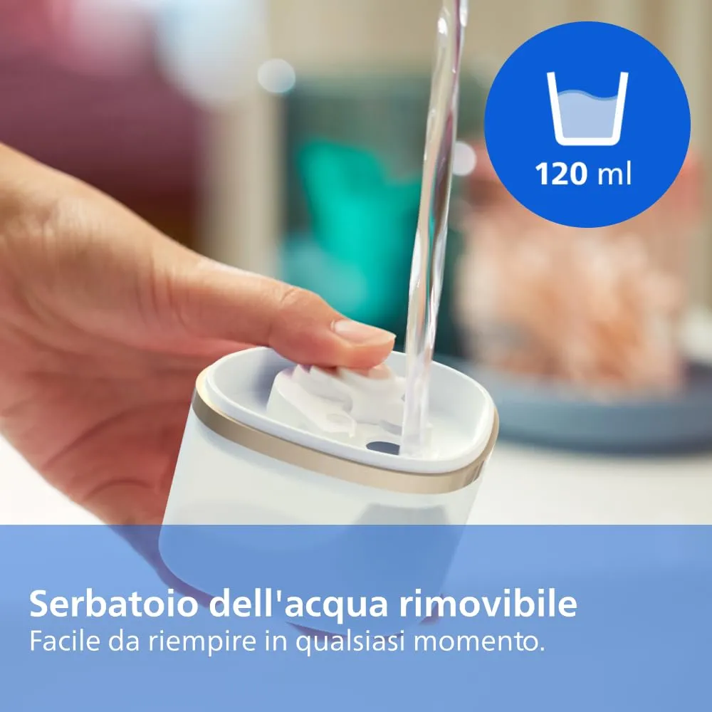 Philips 3000 Ferro da Stiro Verticale a Vapore Pieghevole STH3020/10, 20 g/min, 1000W, Bianco - immagine 7