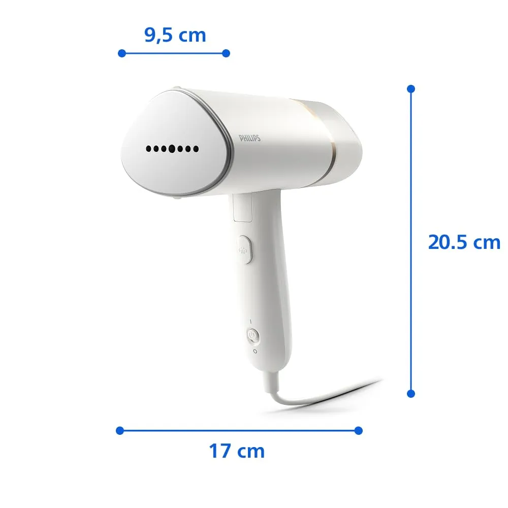 Philips 3000 Ferro da Stiro Verticale a Vapore Pieghevole STH3020/10, 20 g/min, 1000W, Bianco - immagine 9