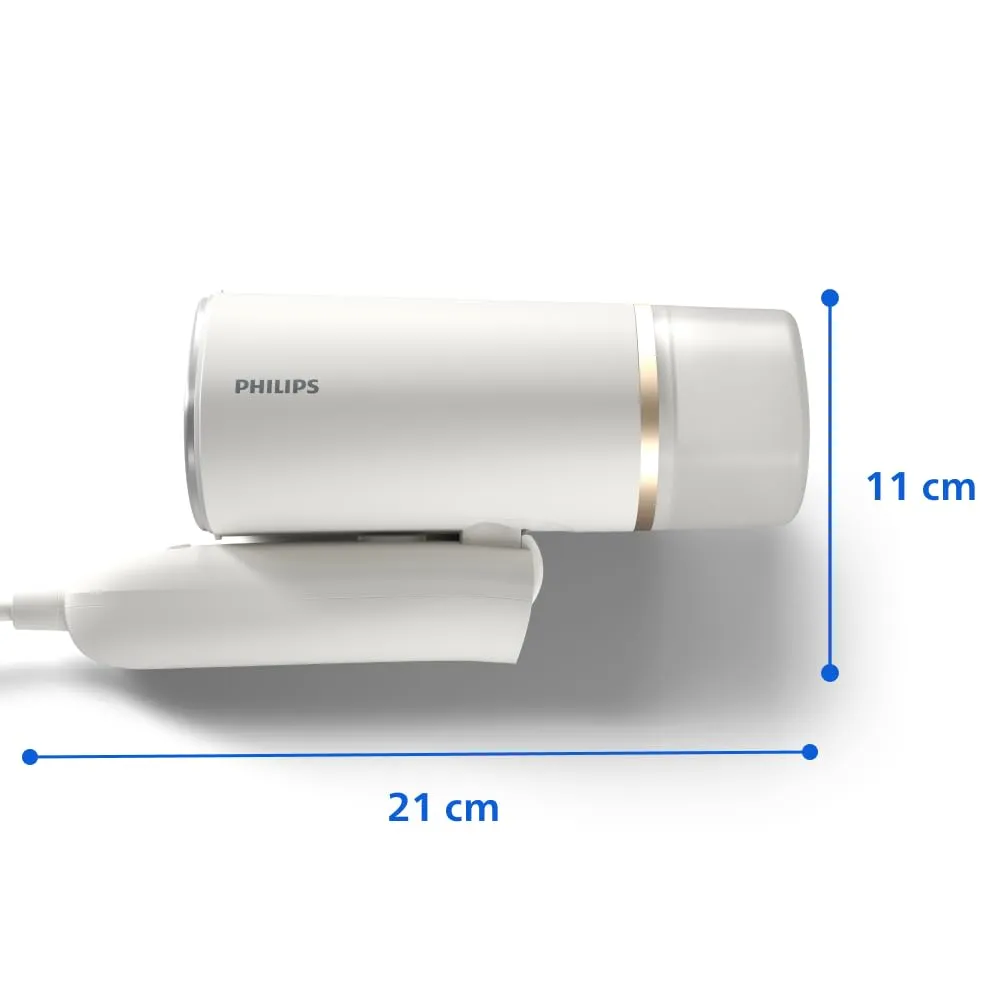 Philips 3000 Ferro da Stiro Verticale a Vapore Pieghevole STH3020/10, 20 g/min, 1000W, Bianco - immagine 10