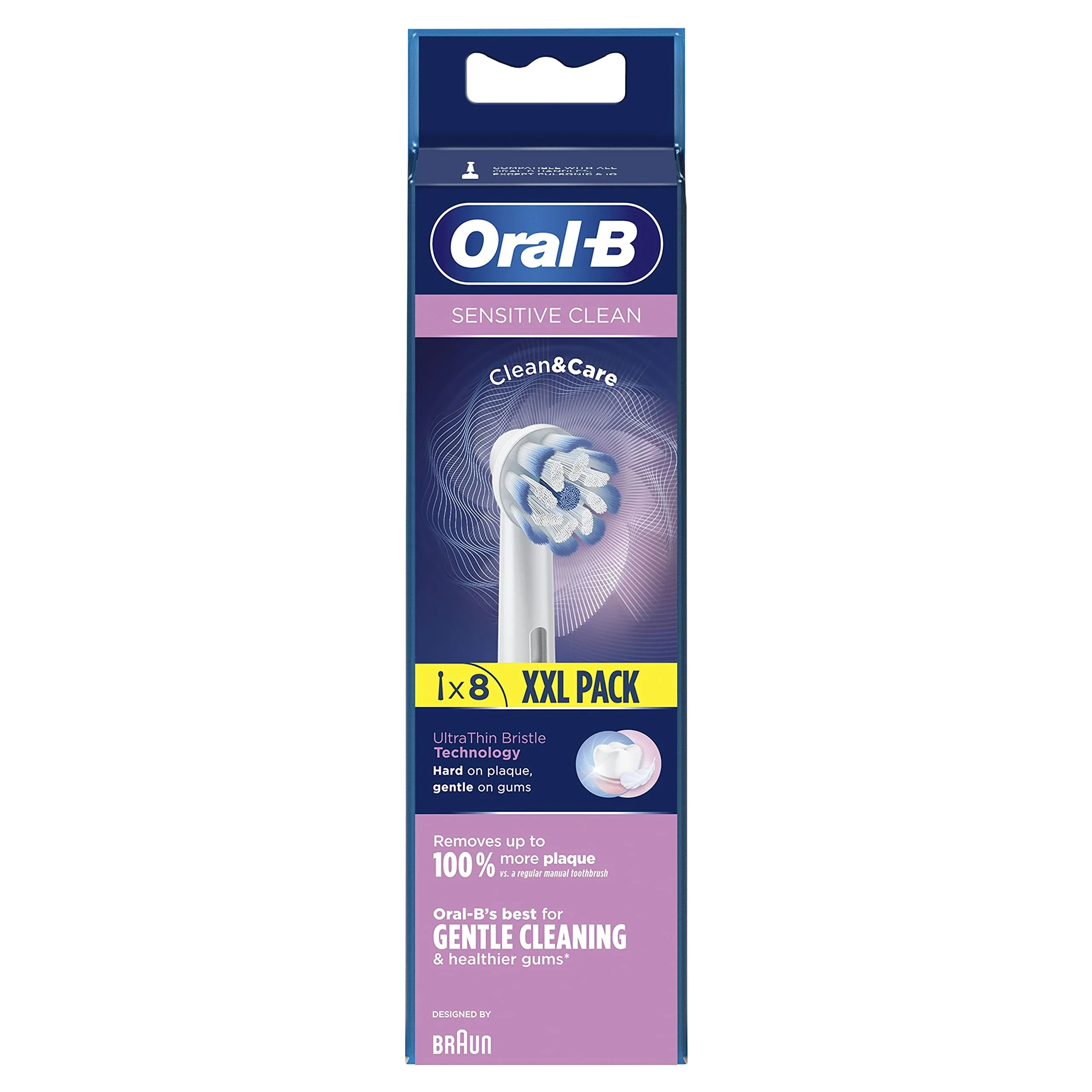 Oral-B Sensitive Clean Testine di Ricambio per Spazzolino Elettrico, 8 Pezzi - immagine 2