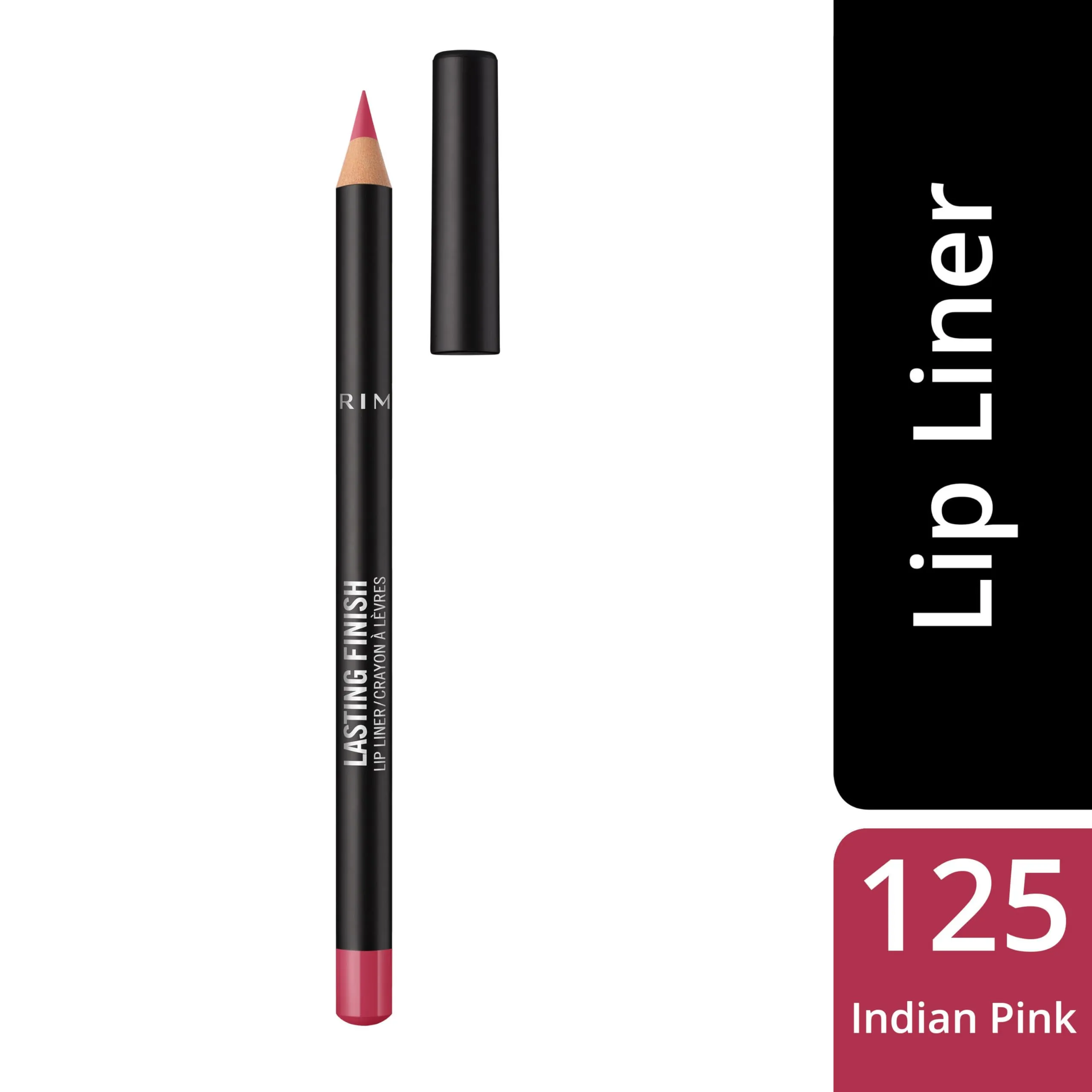 Rimmel London Lasting Finish Matita Labbra, 125 Indian Pink, 1.2 g - immagine 3