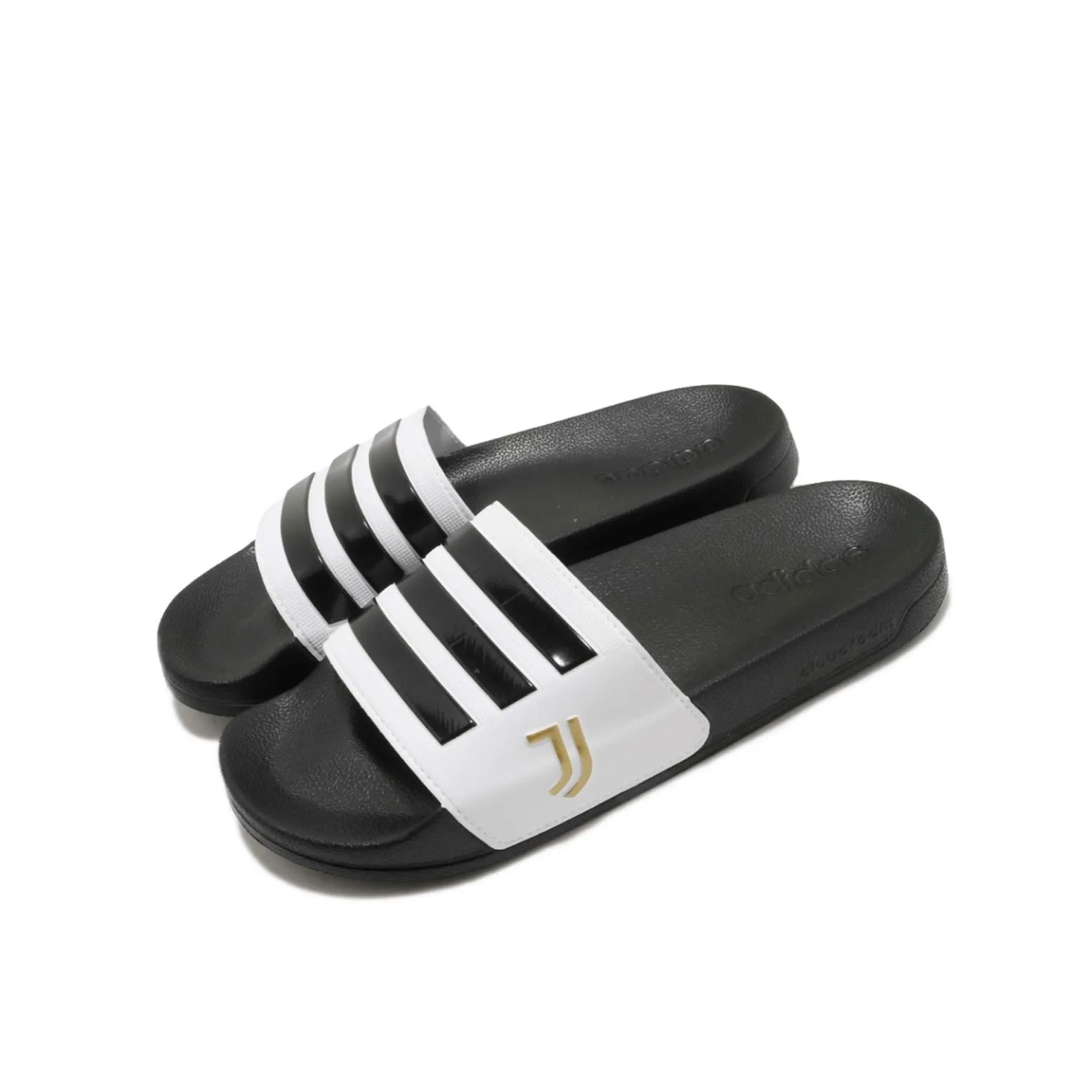 adidas Adilette Shower Unisex Slides - Cloud White Core Black Matte Gold, 39 EU - immagine 3