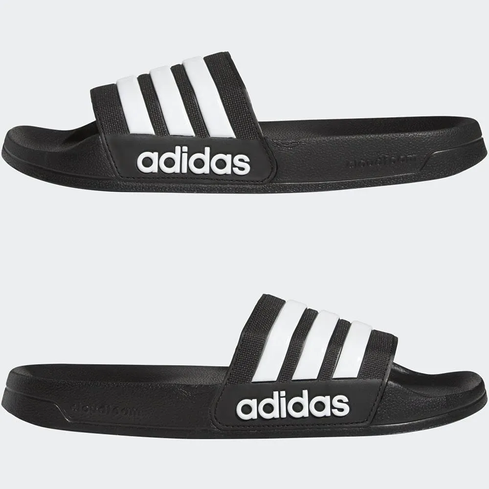 adidas Adilette Cloudfoam Slides, Core Black Ftwr White Core Black, 50 2/3 EU - immagine 8