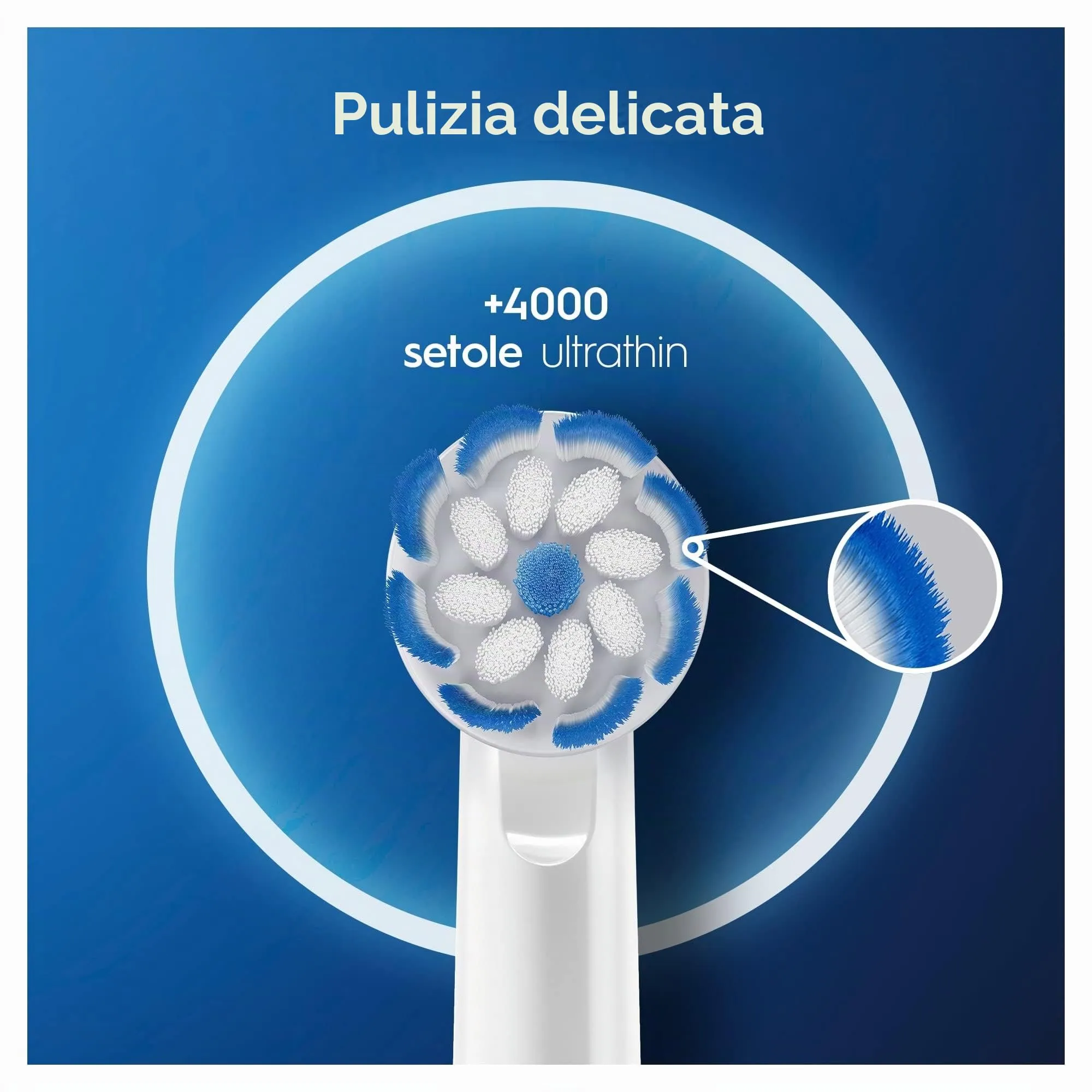 Oral-B Sensitive Clean Testine di Ricambio per Spazzolino Elettrico, Confezione da 10 - immagine 5
