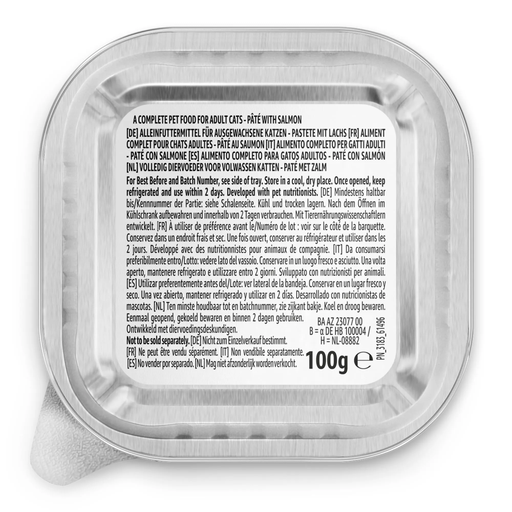 by Amazon Cibo Umido per Gatti, Paté di Salmone, 100g, Confezione da 16 - immagine 8