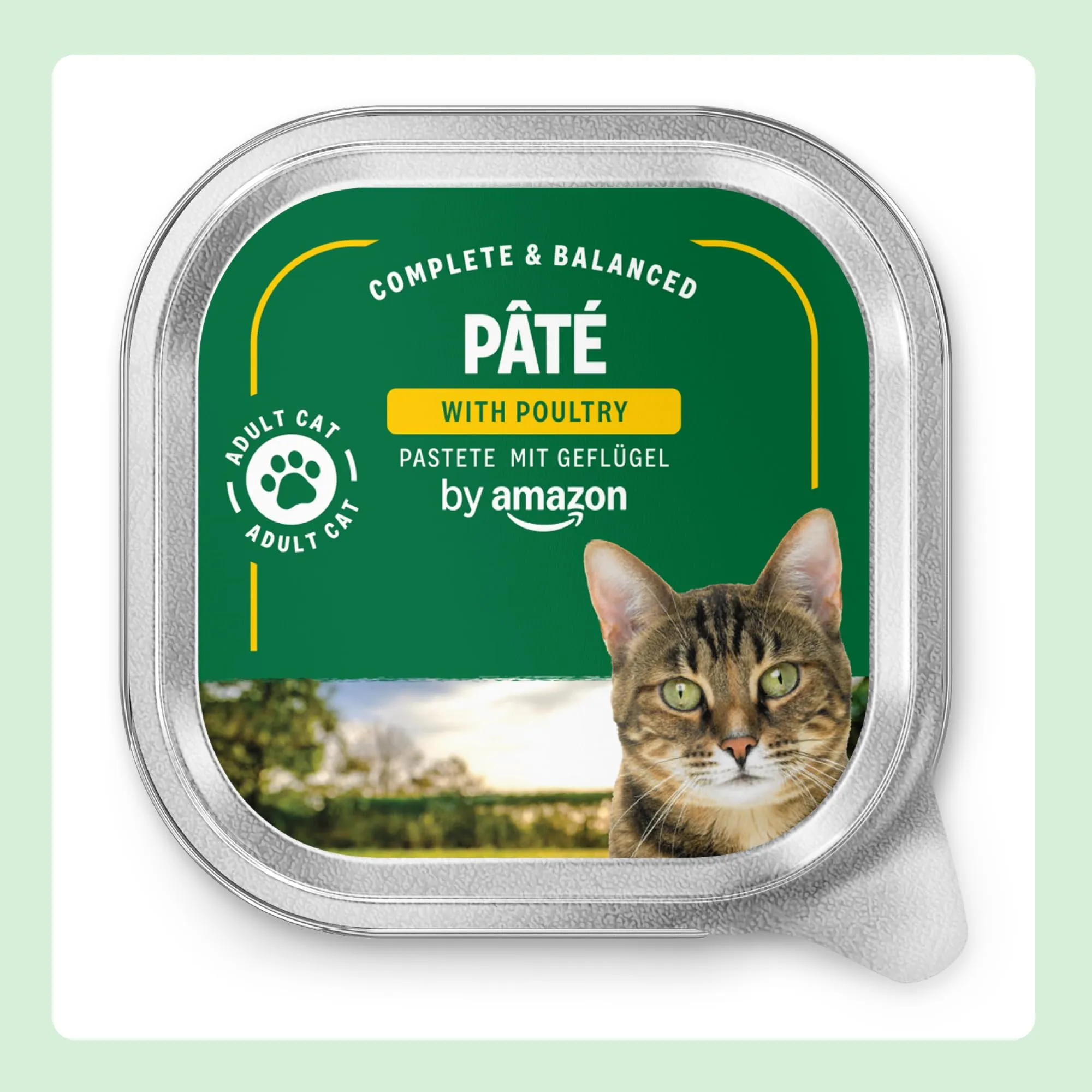 by Amazon Cibo Umido per Gatti Paté di Pollame, 100g, Confezione da 16 - immagine 2