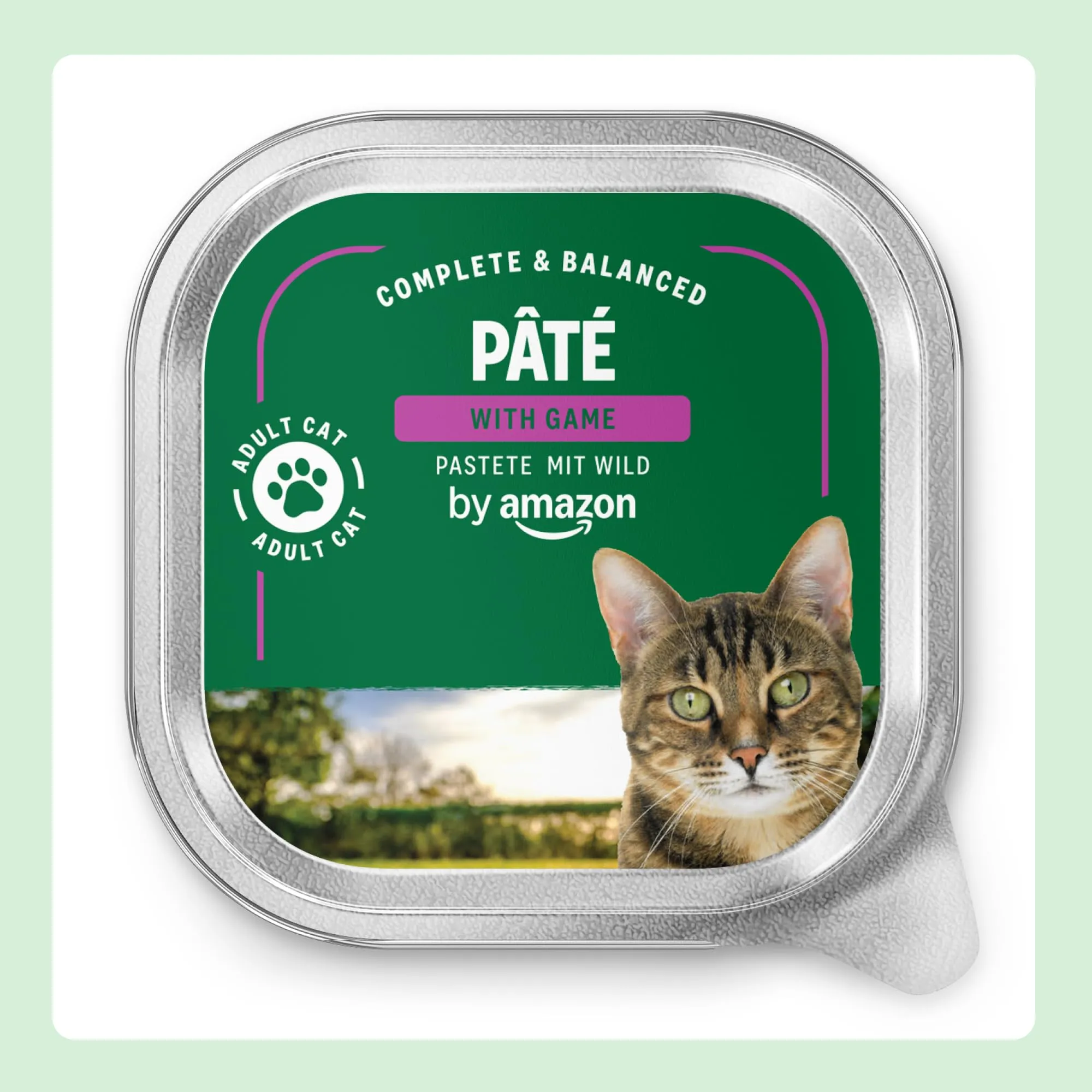 by Amazon Cibo Umido per Gatti, Paté di Selvaggina, 100g, Confezione da 16 - immagine 2