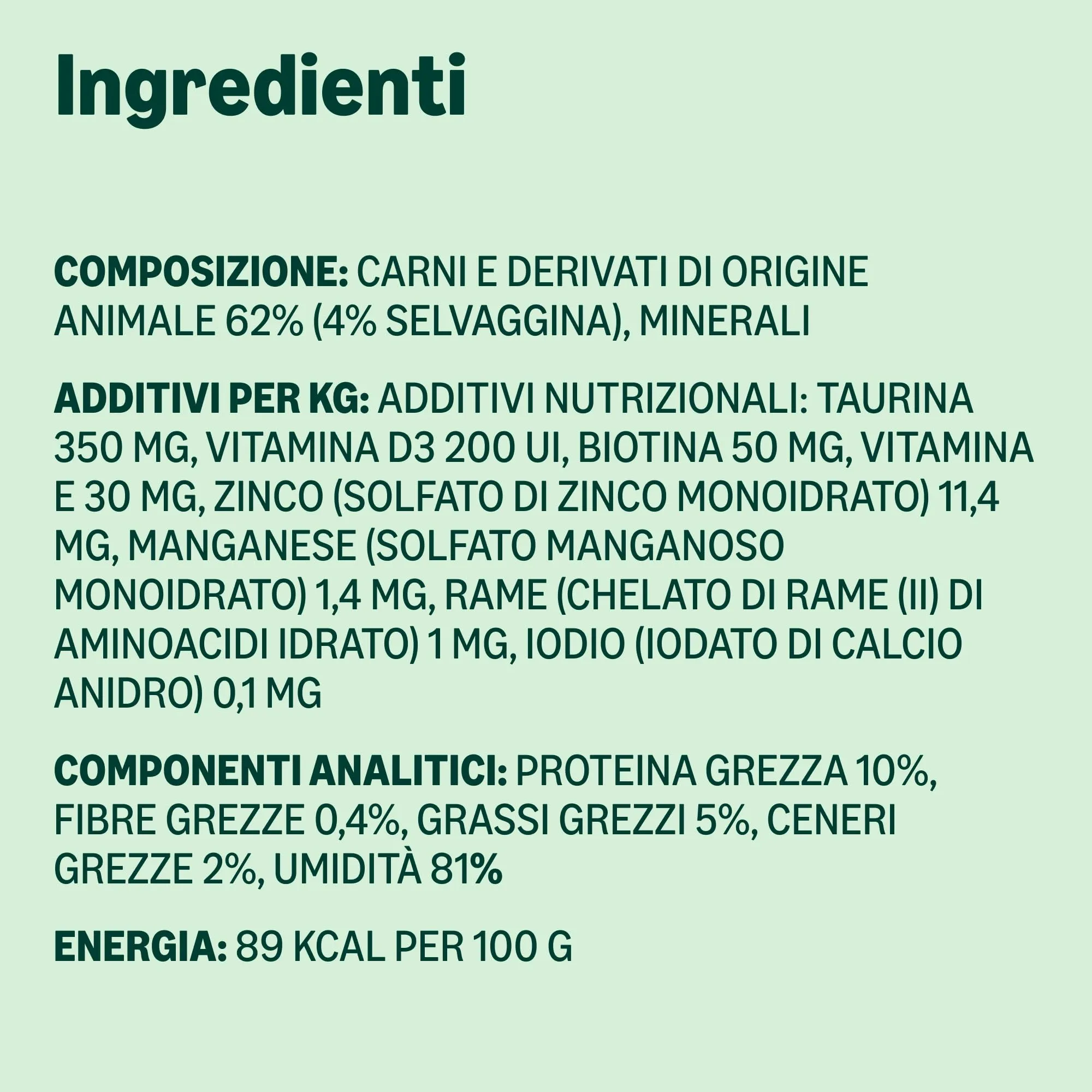 by Amazon Cibo Umido per Gatti, Paté di Selvaggina, 100g, Confezione da 16 - immagine 6