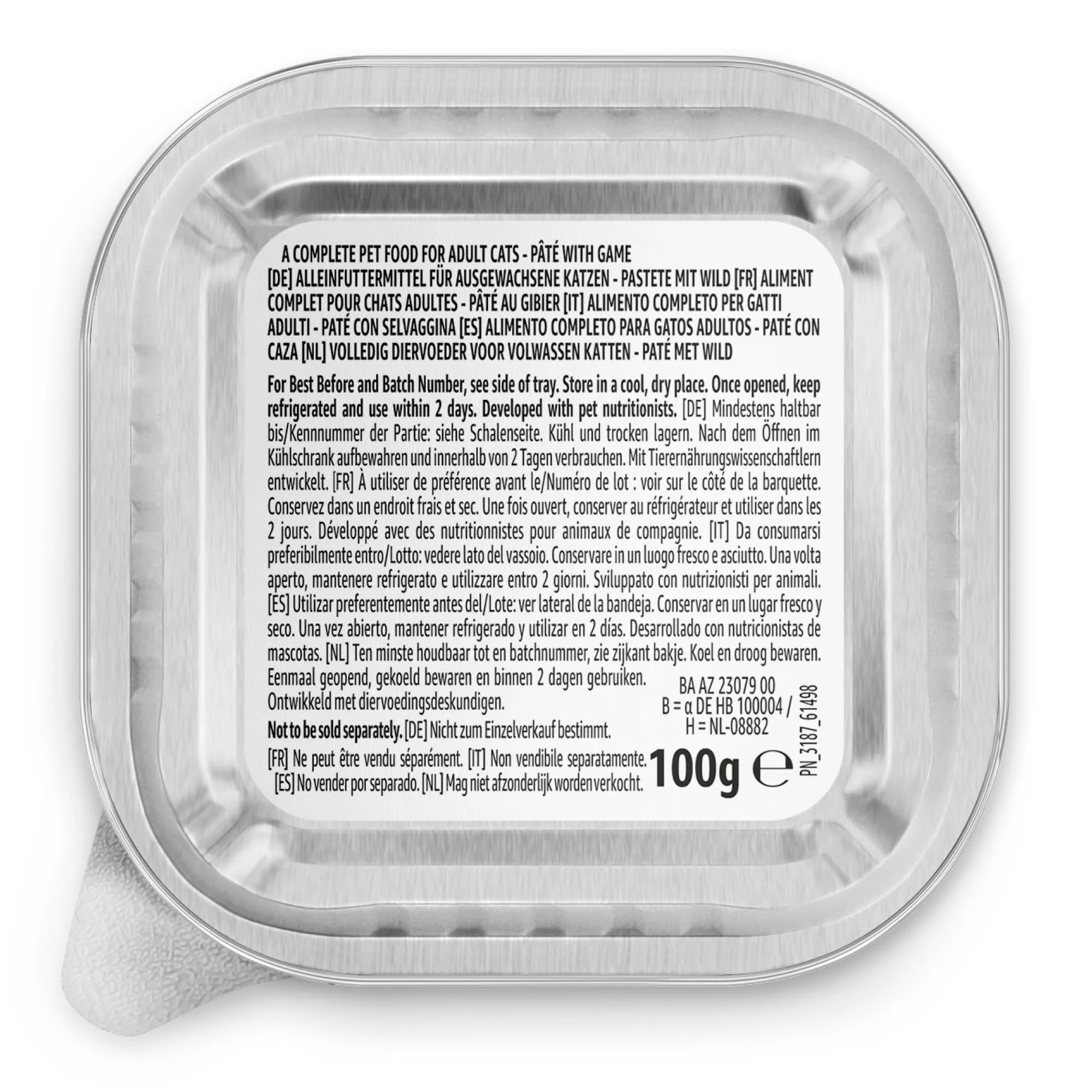 by Amazon Cibo Umido per Gatti, Paté di Selvaggina, 100g, Confezione da 16 - immagine 8