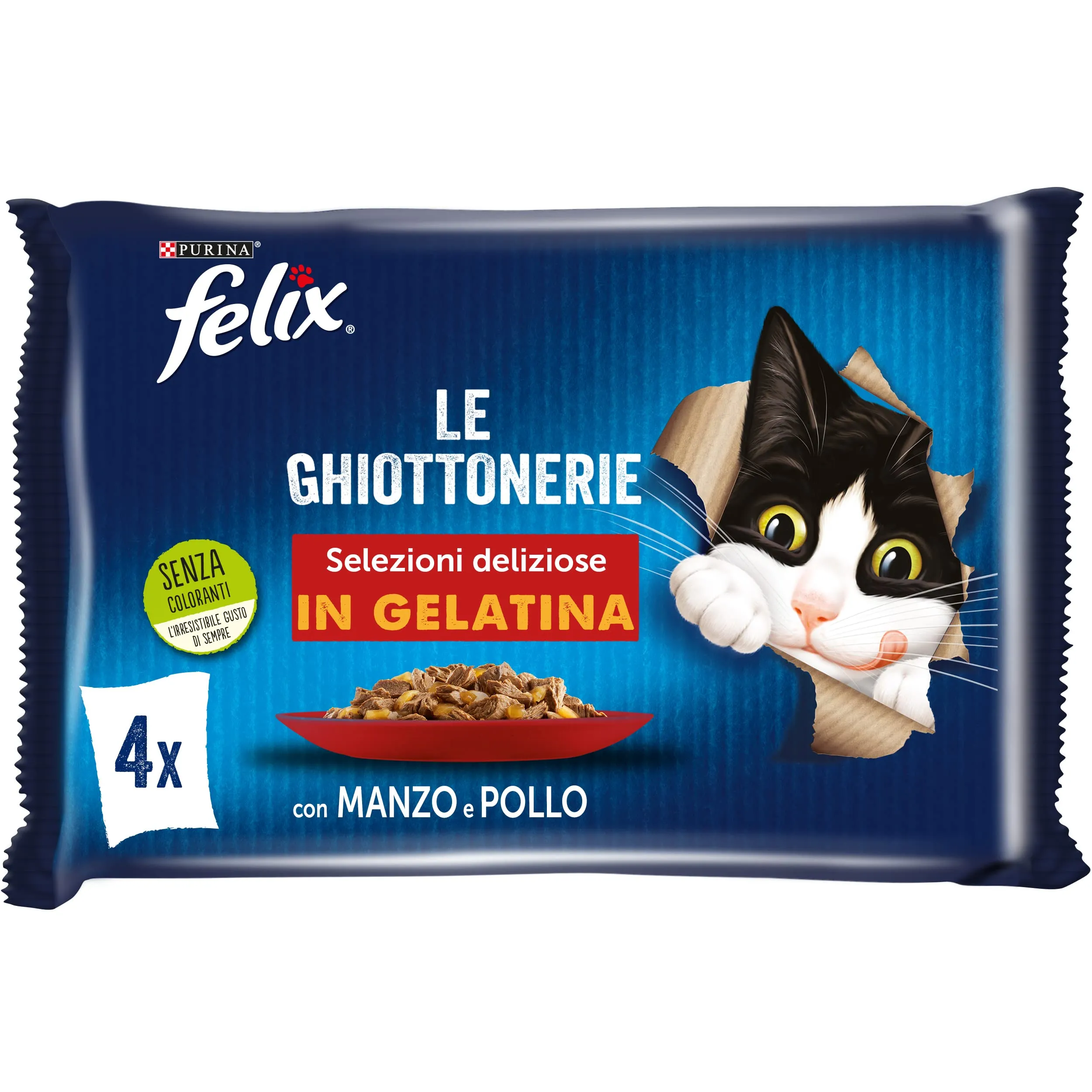 Felix Le Ghiottonerie Cibo Umido per Gatti Adulti, 48 Bustine da 85g - immagine 2