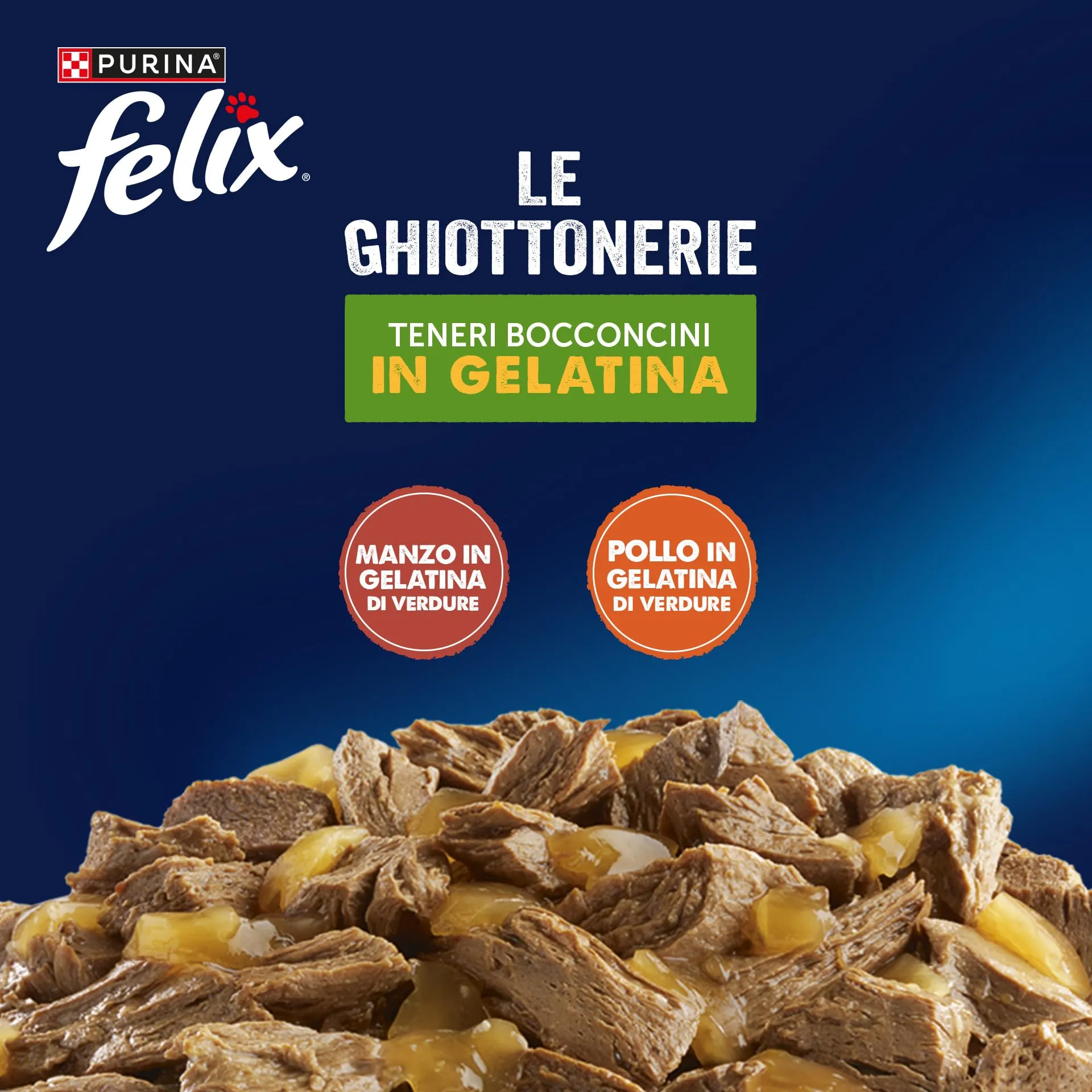 Felix Le Ghiottonerie Cibo Umido per Gatti Adulti, 48 Bustine da 85g - immagine 2