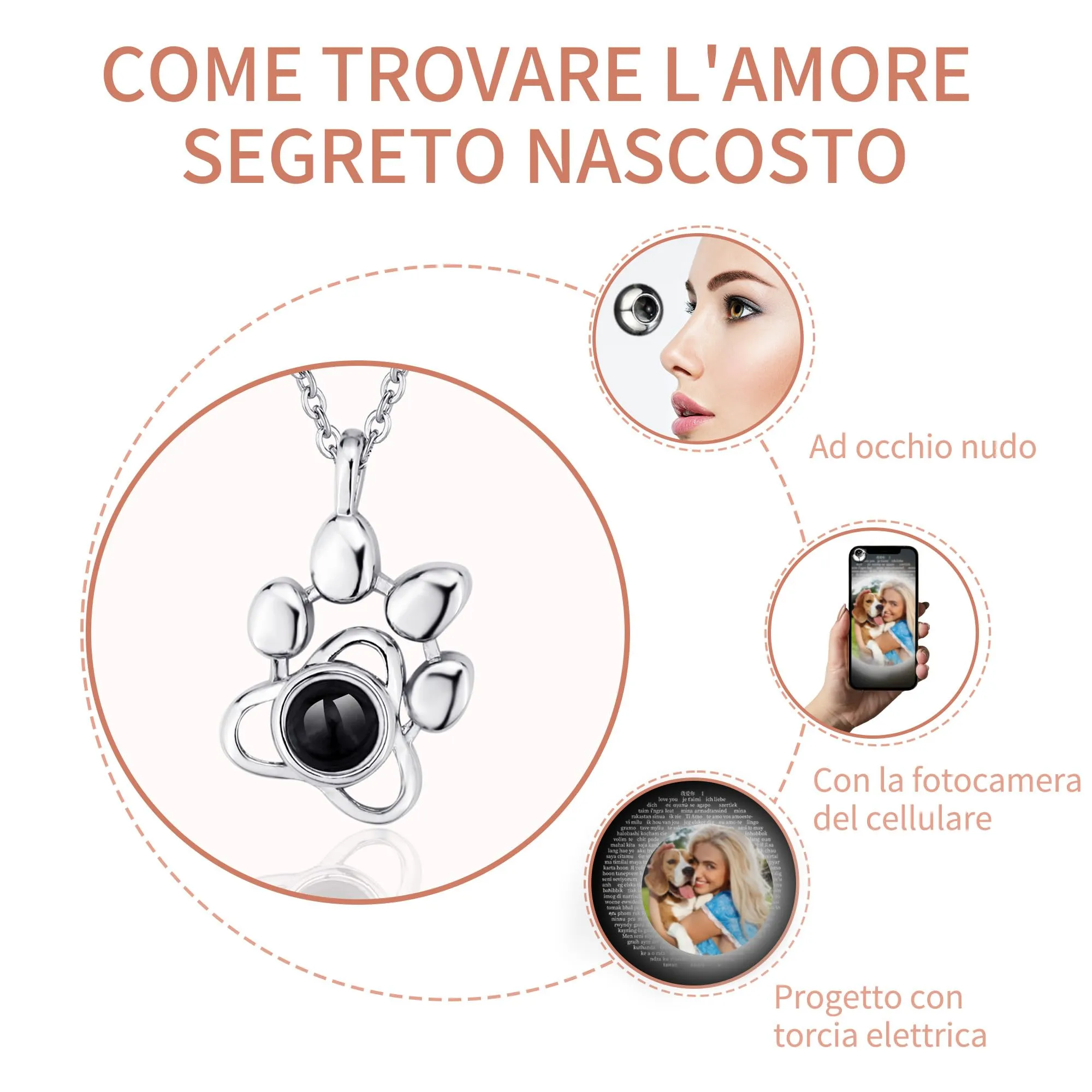 Easycosy Collana con Foto Personalizzata - immagine 4