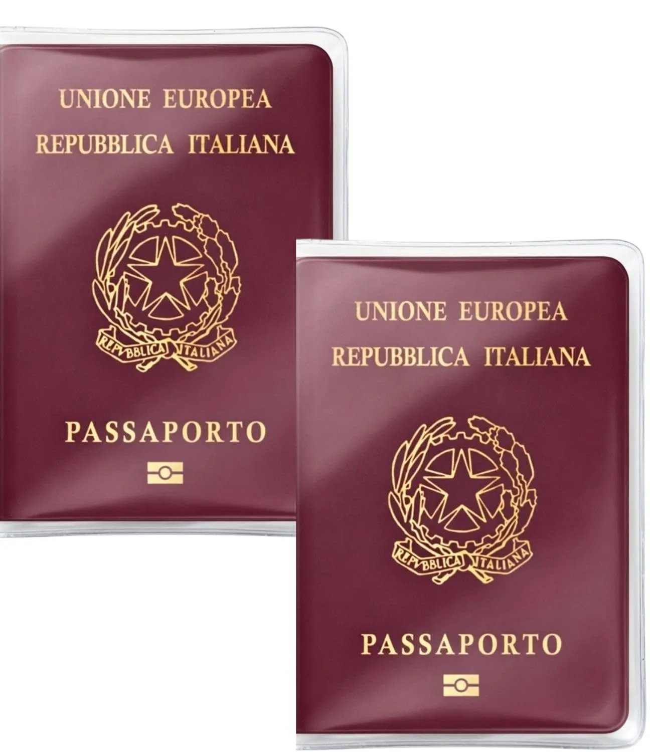 Ugozen Porta Passaporto Trasparente, Etui di Protezione per Passaporti da Viaggio (2 pezzi) - immagine 1