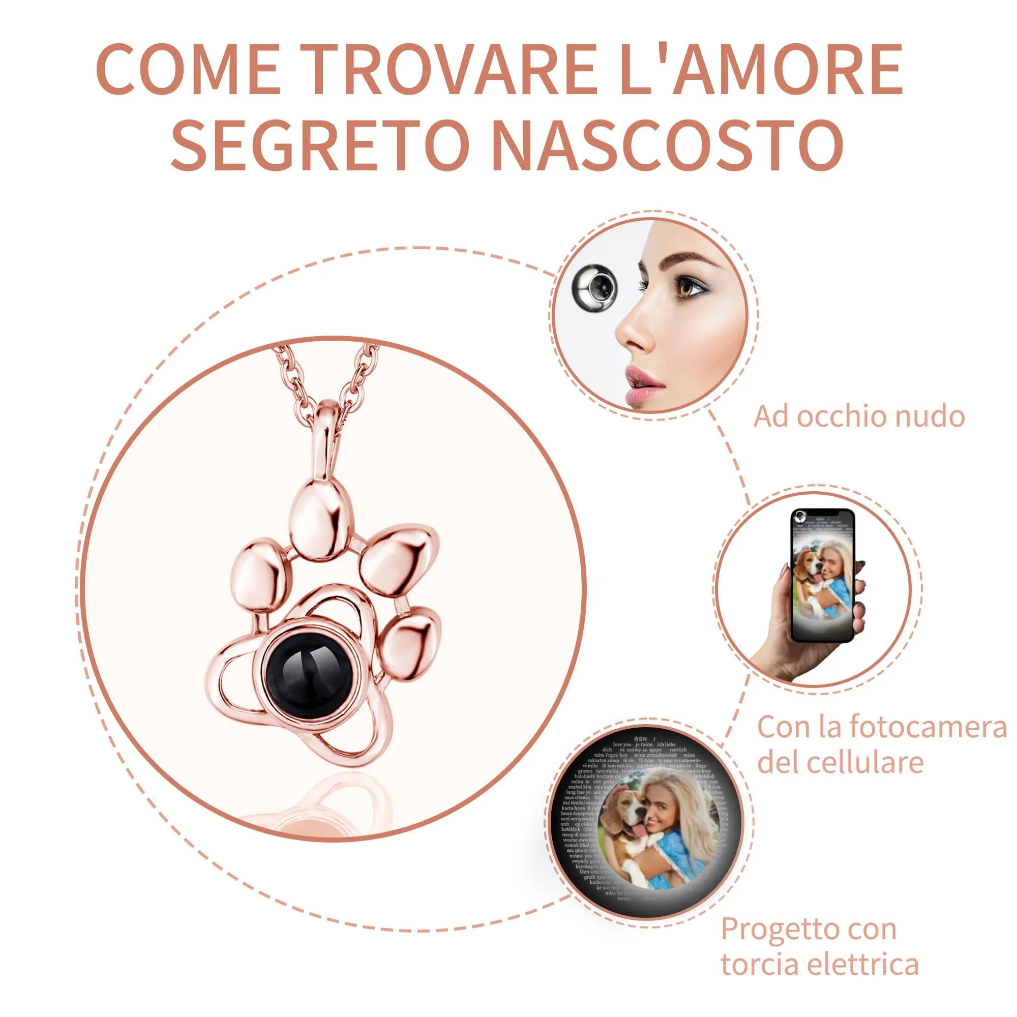 Easycosy Collana con Foto Personalizzata - immagine 4